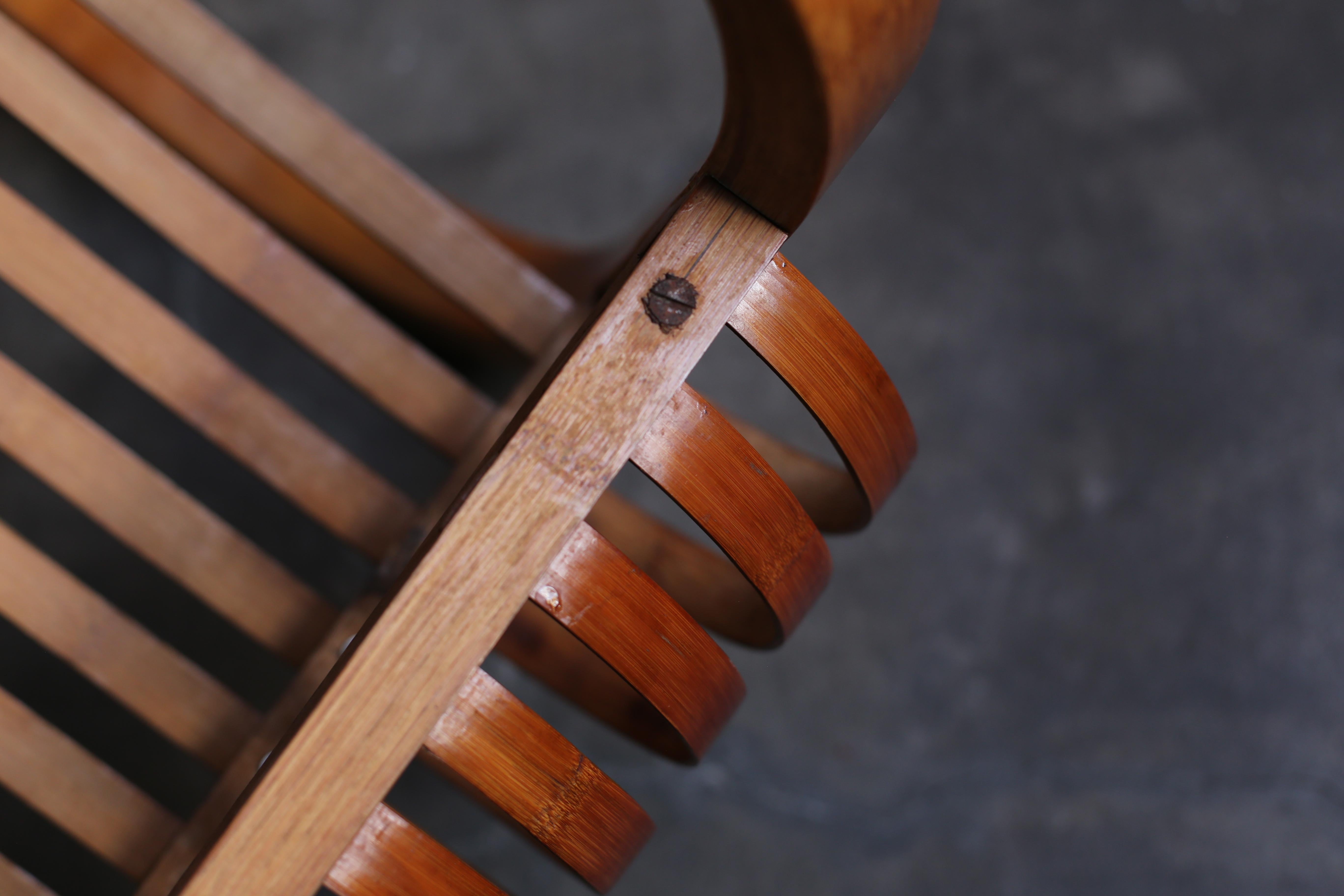 Bamboo Chair by Ubunji Kidokoro For Sale 8