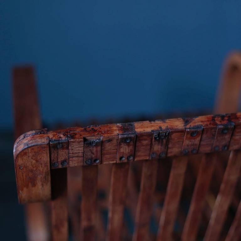 Bamboo Chair with Bamboo Table by Ubunji Kidokoro for Mitsukoshi Kagu In Fair Condition In Edogawa-ku Tokyo, JP