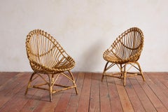 Bamboo Chairs attributed to Bonacina