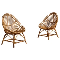 Bamboo Chairs attributed to Bonacina