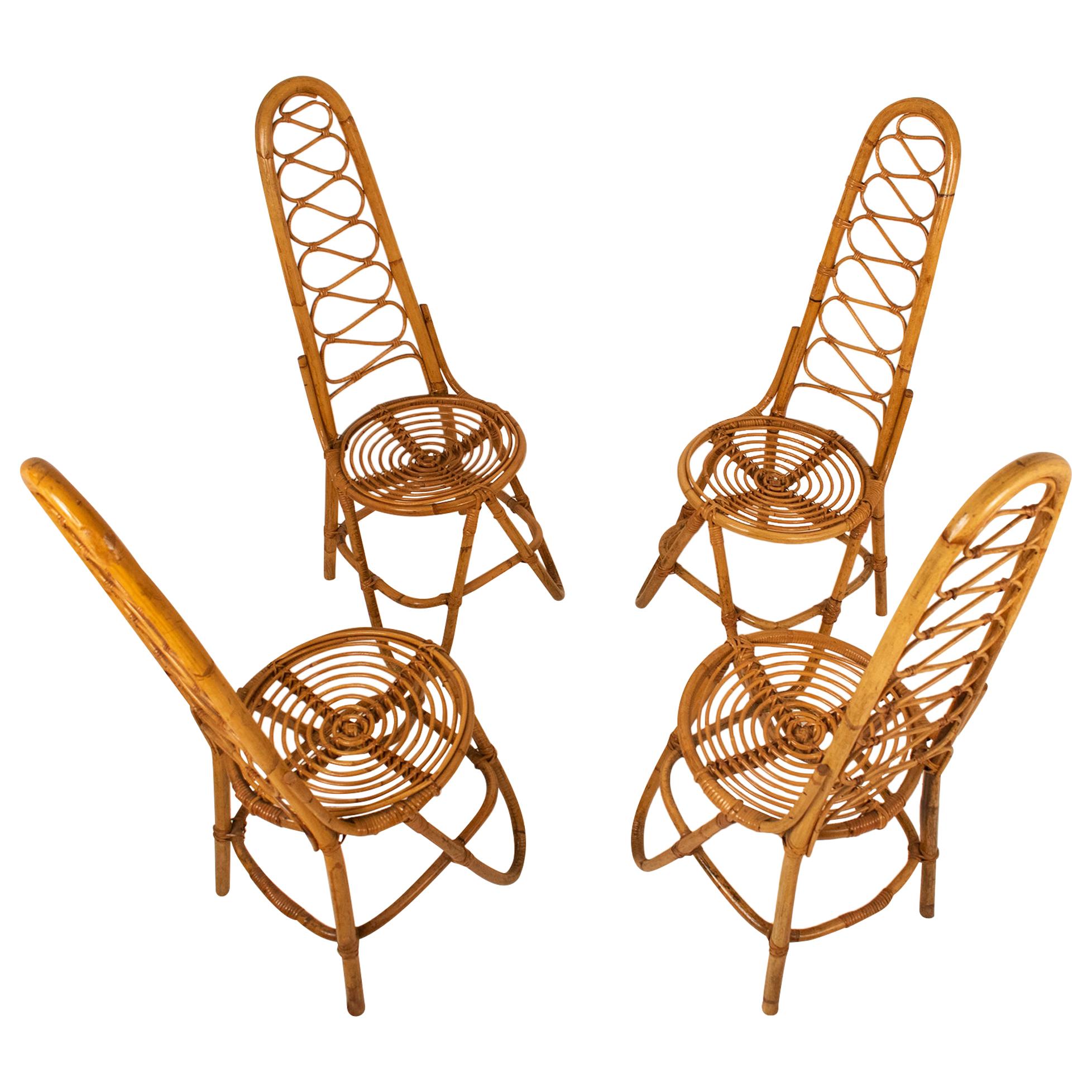 Bamboo Chairs by Dirk Van Sliedrecht for Rohe Noordwolde, 1950