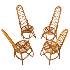 Chaises en bambou de Dirk Van Sliedrecht pour Rohe Noordwolde, 1950