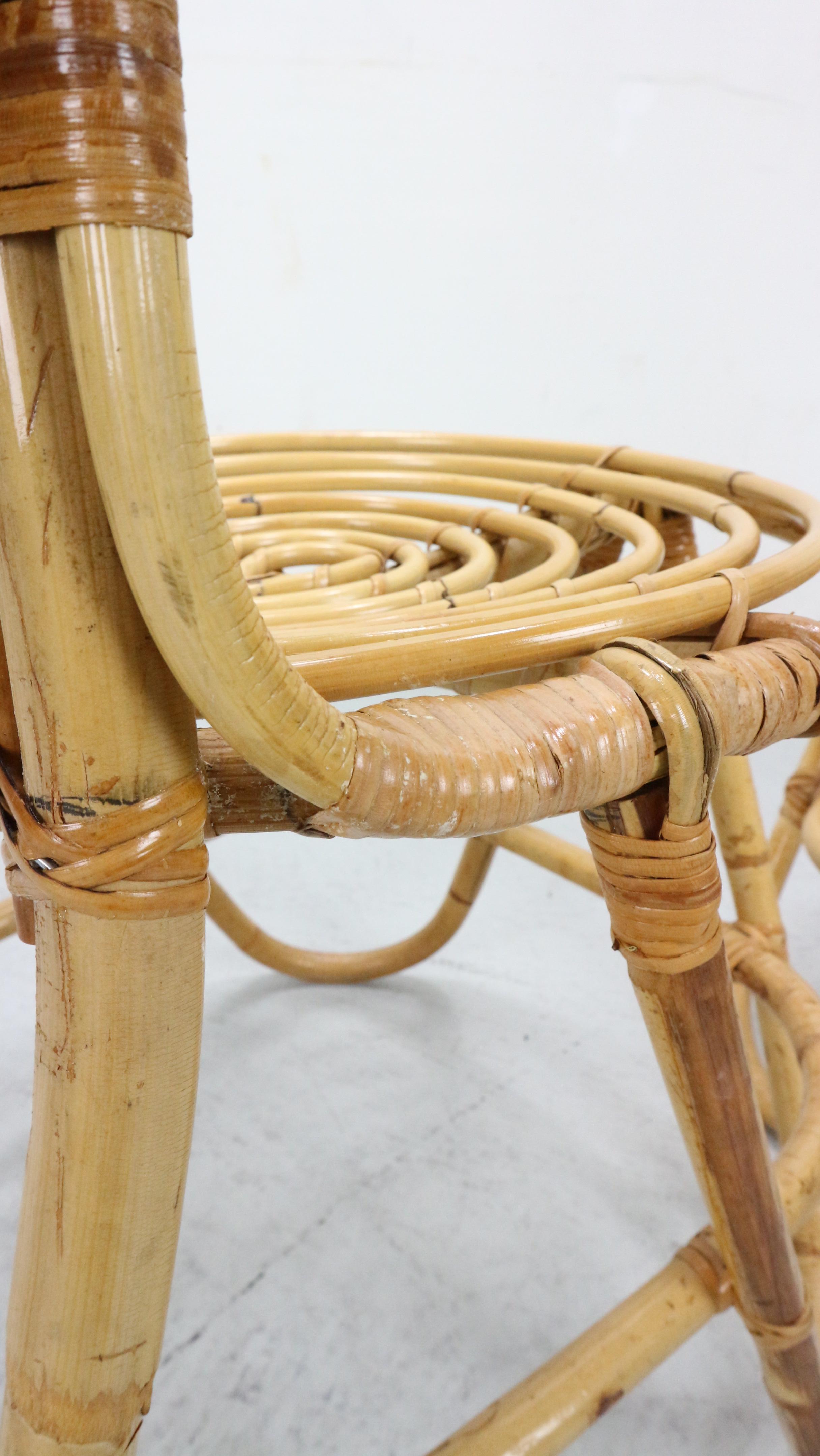 Bamboo Chairs by Dirk Van Sliedrecht for Rohe Noordwolde, 1960 For Sale 6