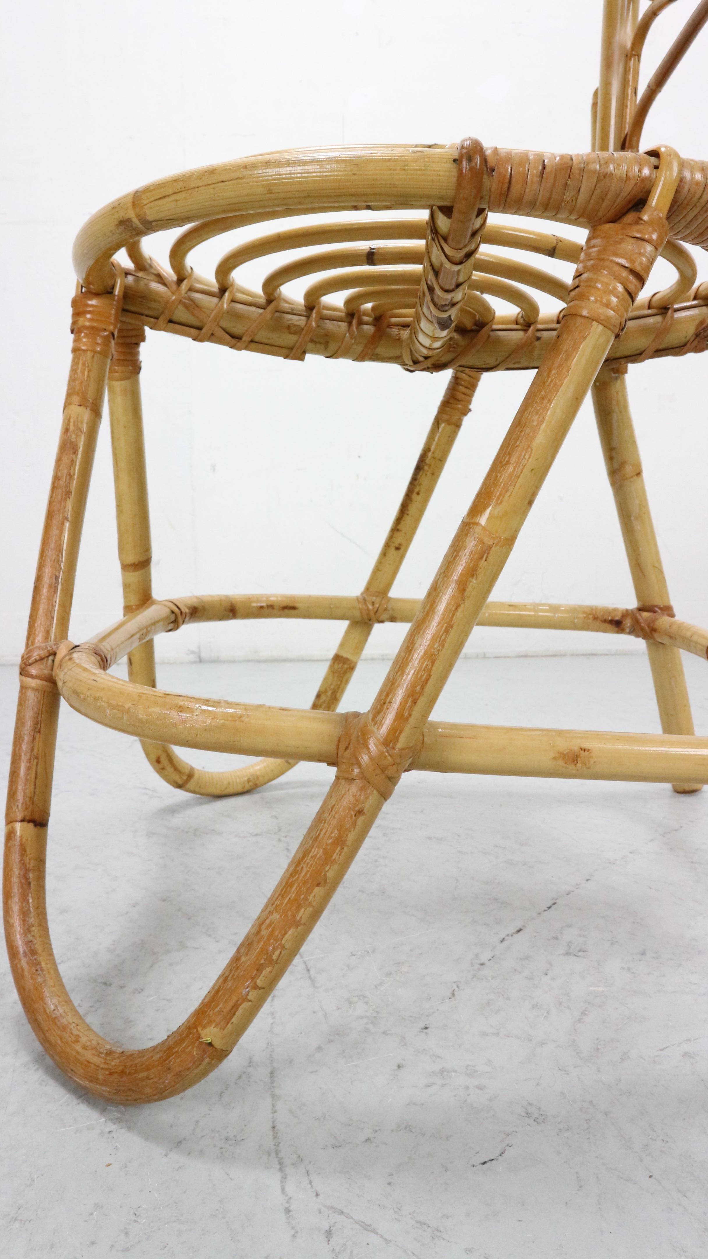 Bamboo Chairs by Dirk Van Sliedrecht for Rohe Noordwolde, 1960 For Sale 8