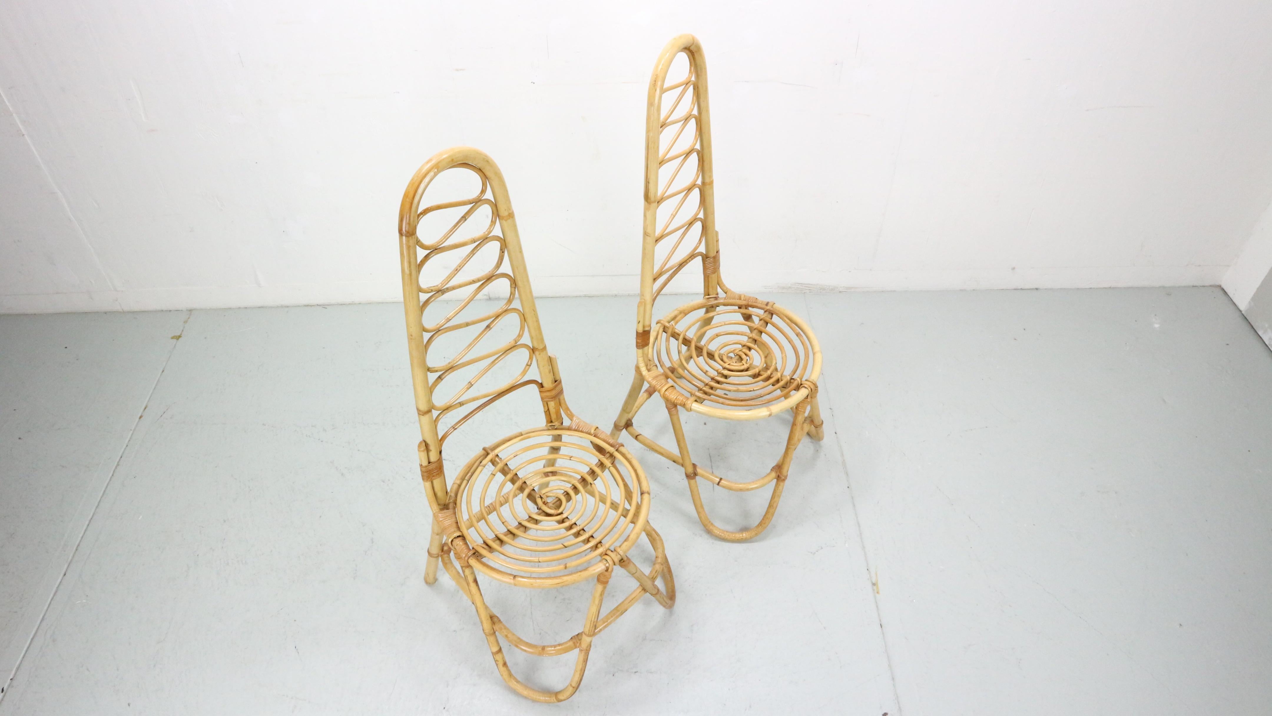 Bamboo Chairs by Dirk Van Sliedrecht for Rohe Noordwolde, 1960 For Sale 11