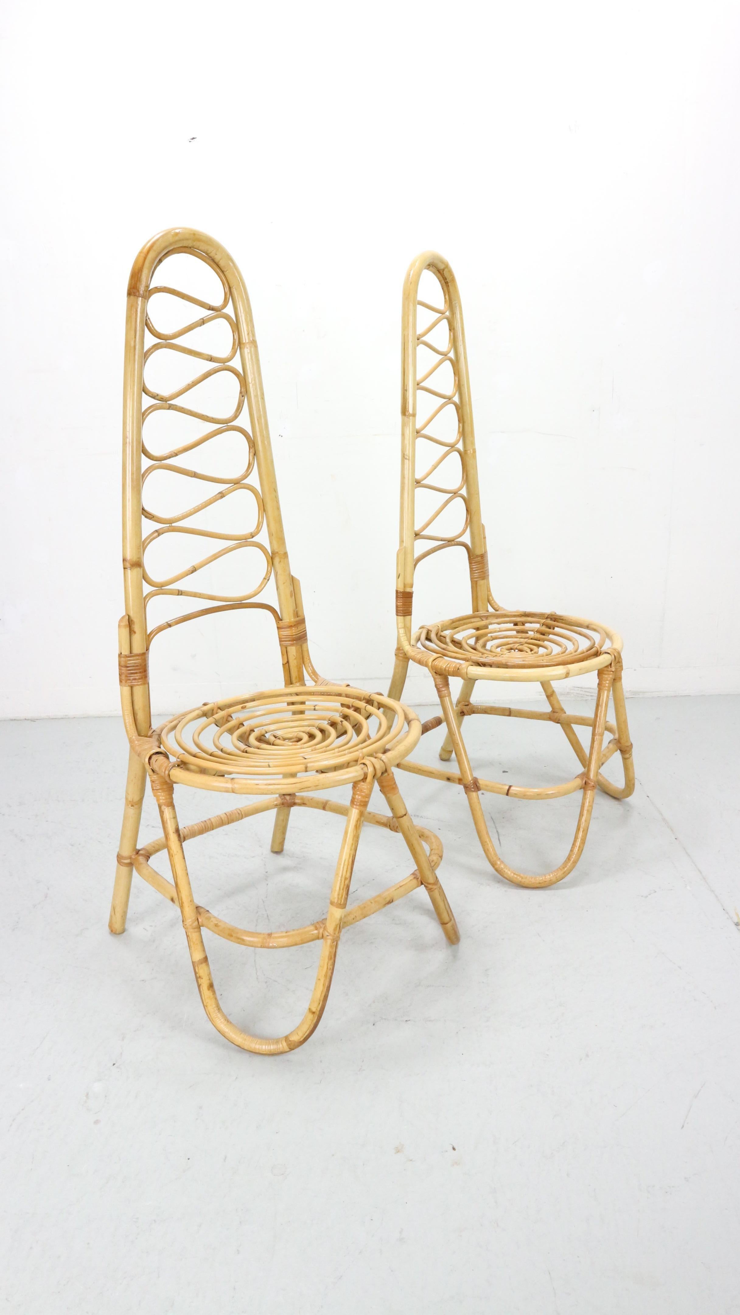 Bamboo Chairs by Dirk Van Sliedrecht for Rohe Noordwolde, 1960 For Sale 12