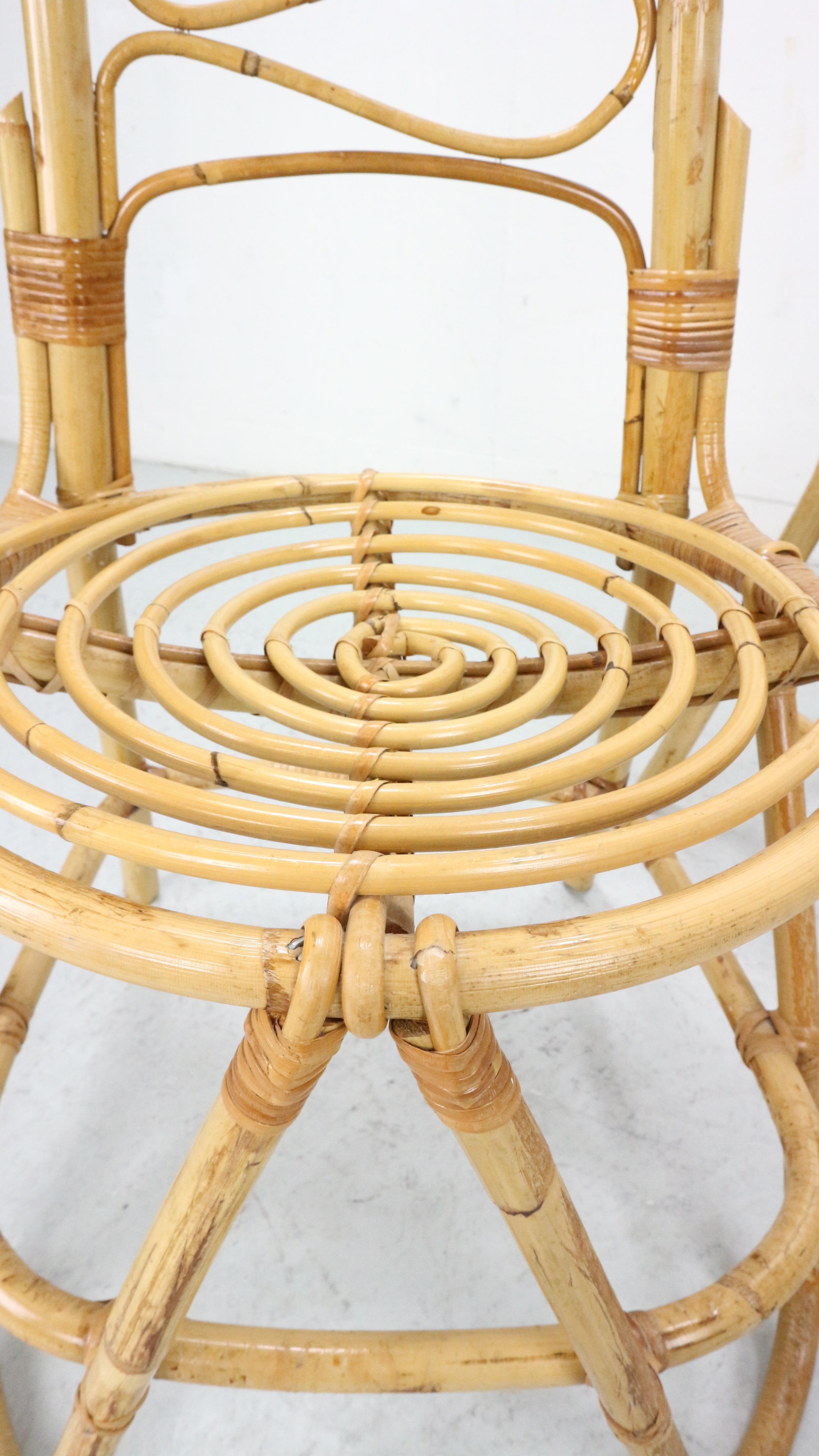 Bamboo Chairs by Dirk Van Sliedrecht for Rohe Noordwolde, 1960 For Sale 13