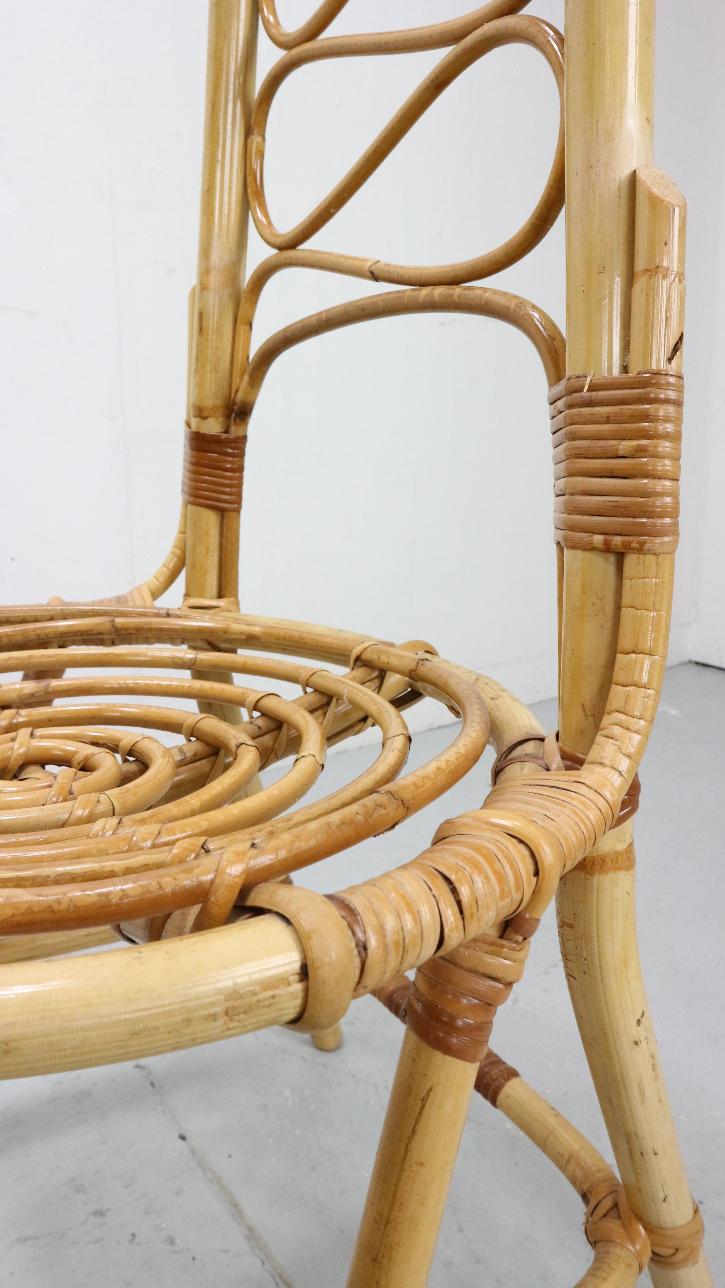Bamboo Chairs by Dirk Van Sliedrecht for Rohe Noordwolde, 1960 For Sale 3