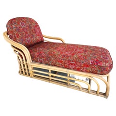 Retro Bamboo Chaise Lounge Rattan by BROWN JORDAN