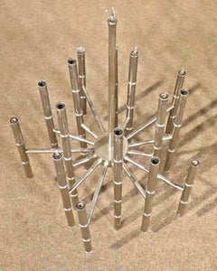Bamboo Chandelier in Chrome