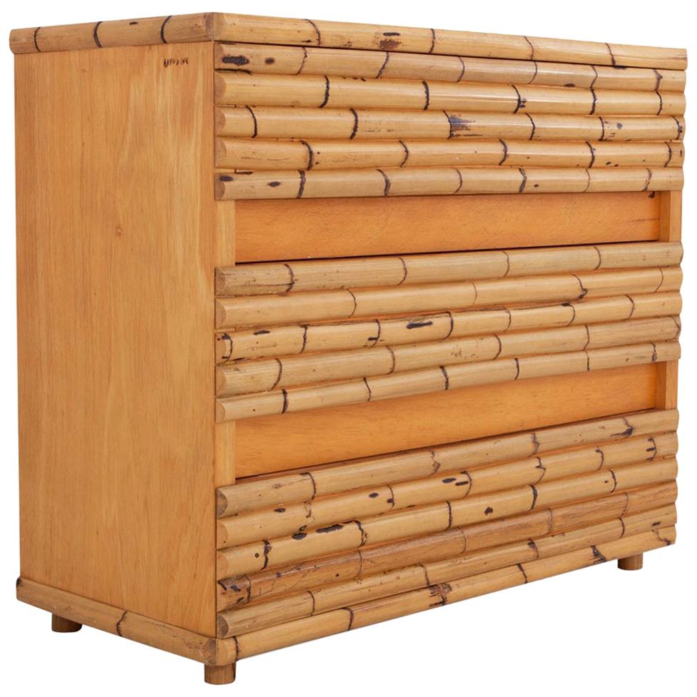 Bamboo Chest of Drawer by Raffaello Biagetti in 1971 Arundine collection