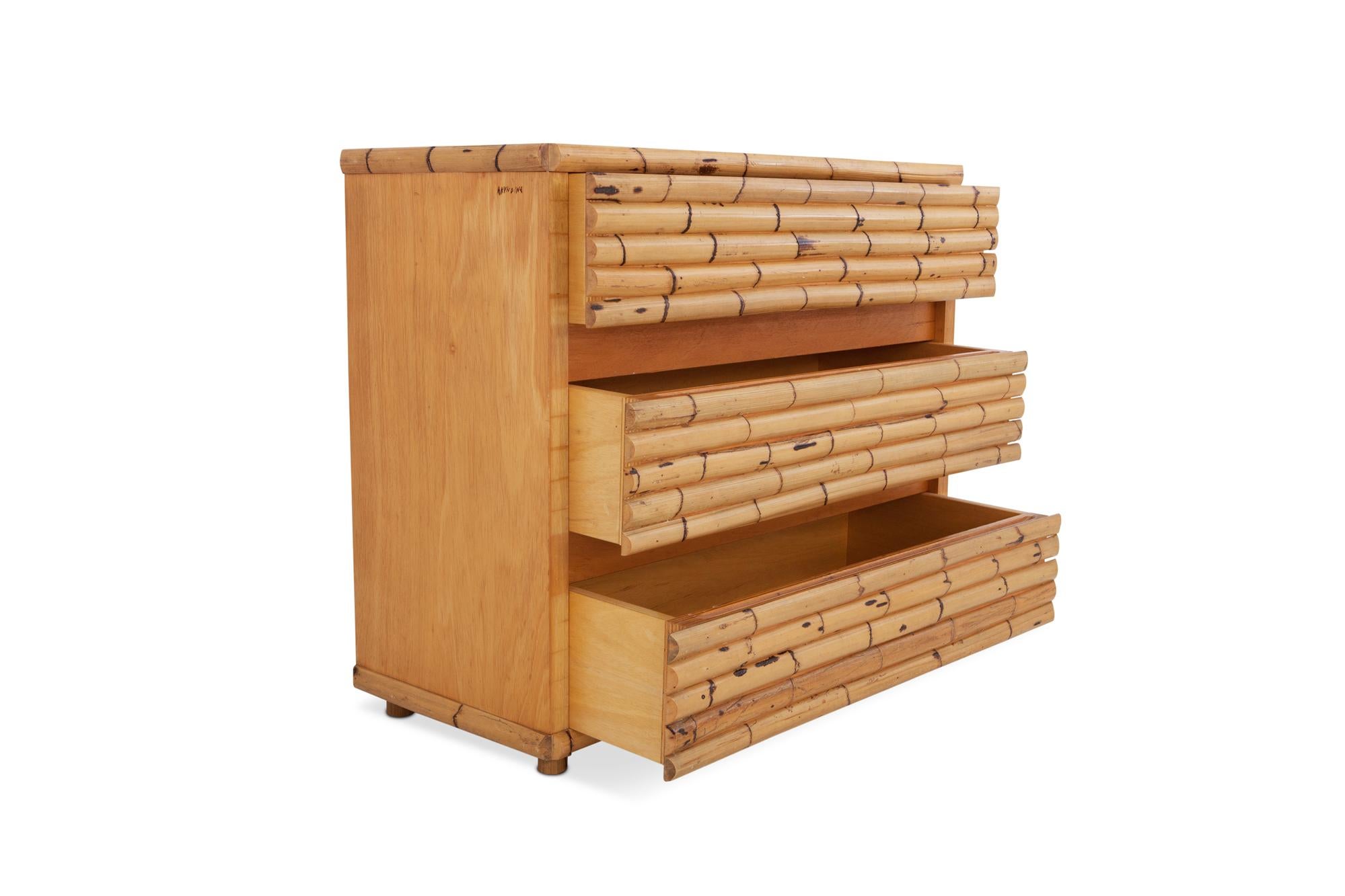 Mid-Century Modern Bamboo Chest of Drawers    by Venturini