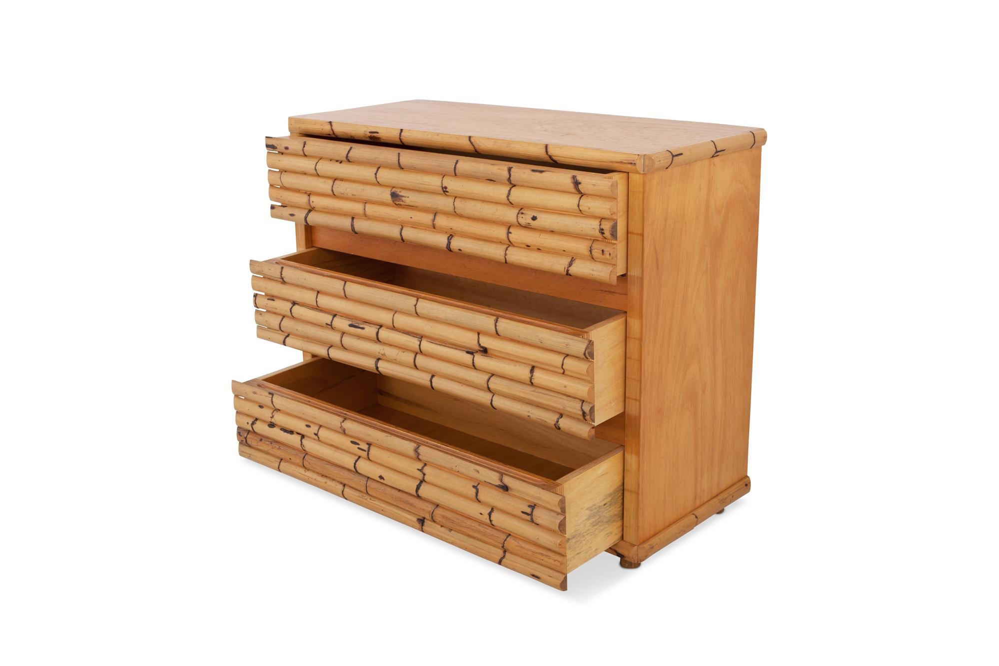 Italian Bamboo Chest of Drawers    by Venturini