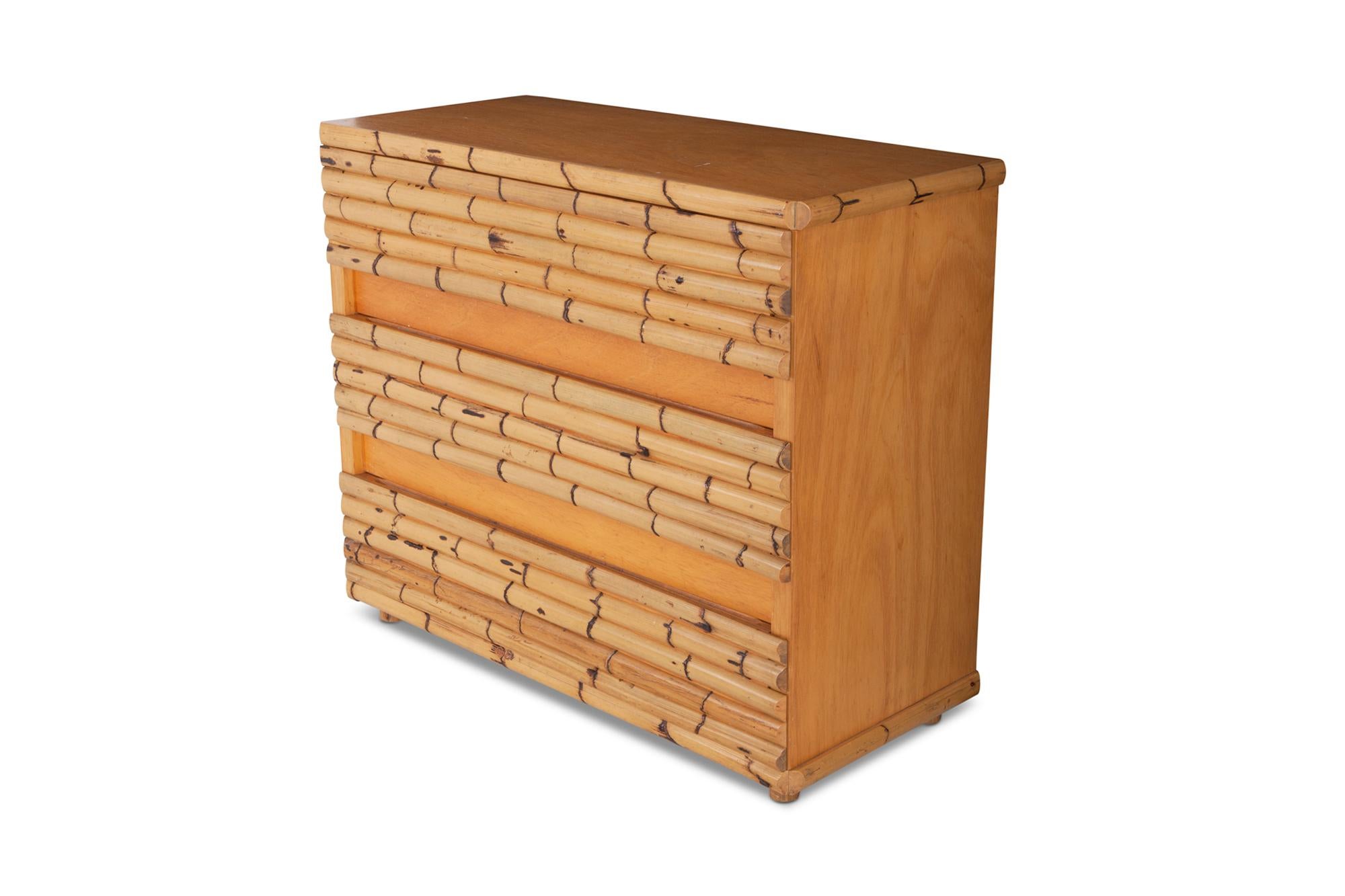 Late 20th Century Bamboo Chest of Drawer by Venturini