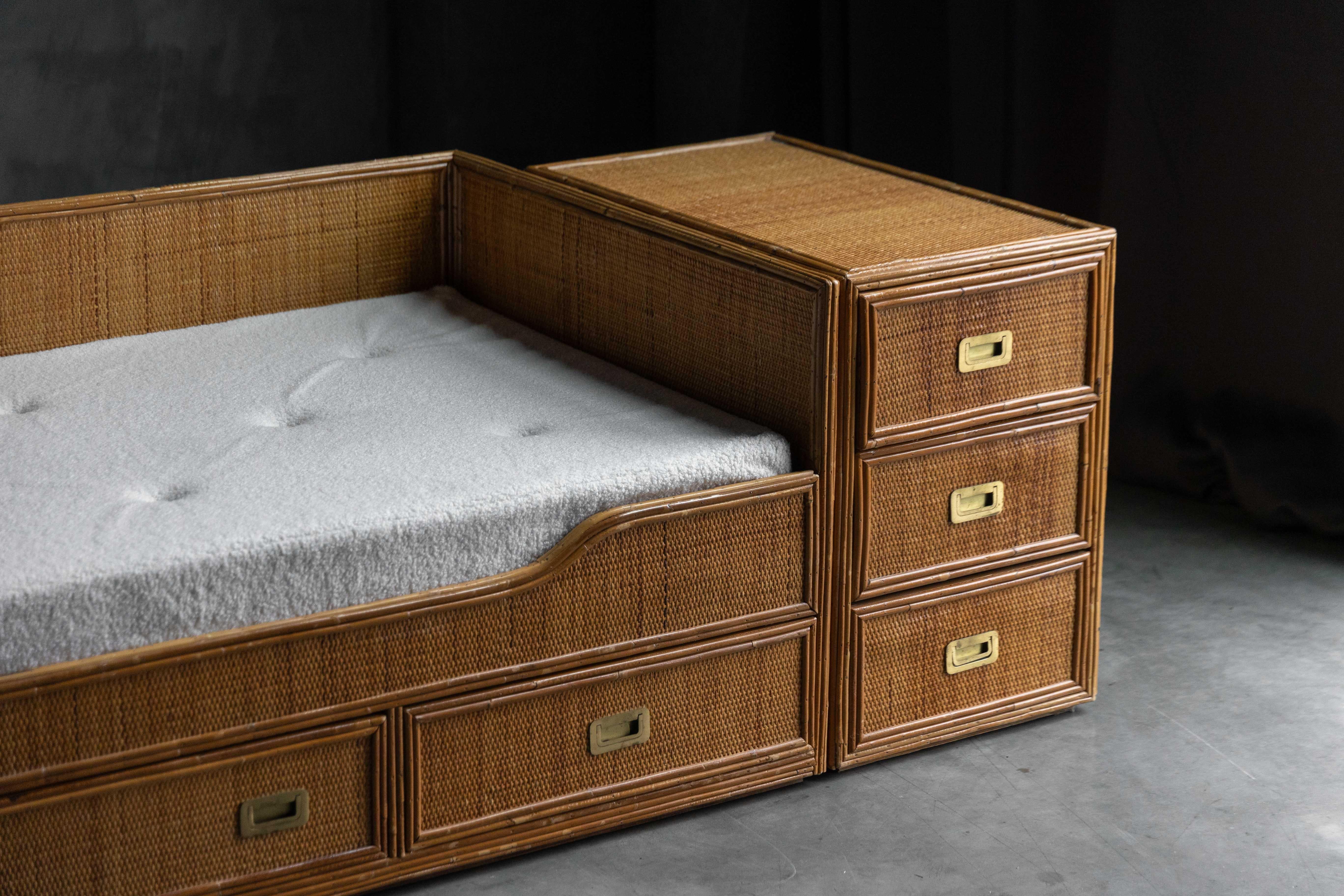 Bamboo Chest of Drawers by Vivai del Sud, Italy, 1970s In Good Condition For Sale In Antwerp, BE