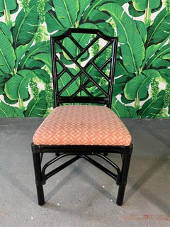Bamboo Chinoiserie Style Dining Chairs by Palecek, Set of 6