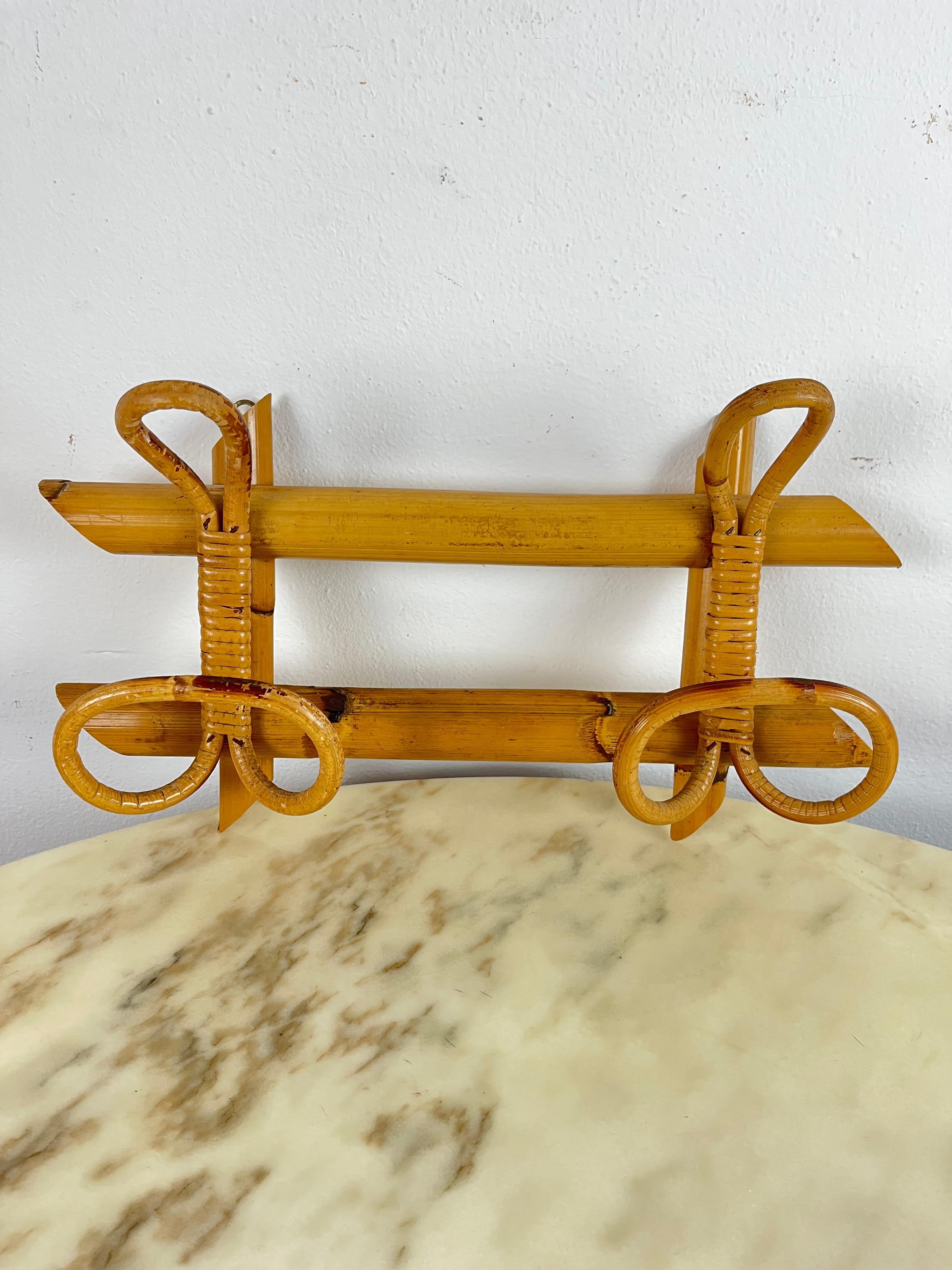 Mid-20th Century Bamboo Coat Hanger, 1960s For Sale