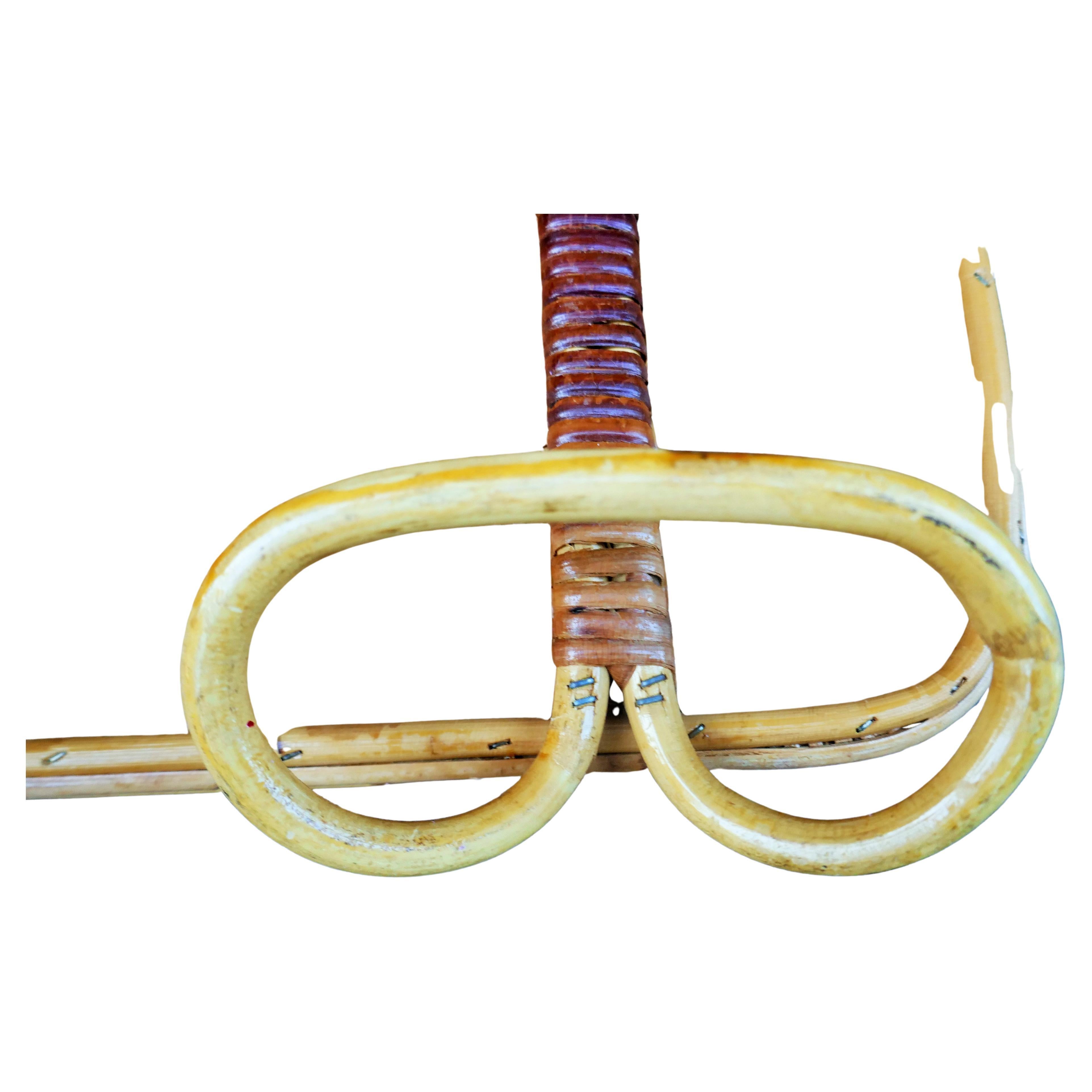Modern Bamboo coat rack in the style of Vera Vivai del Sud. For Sale