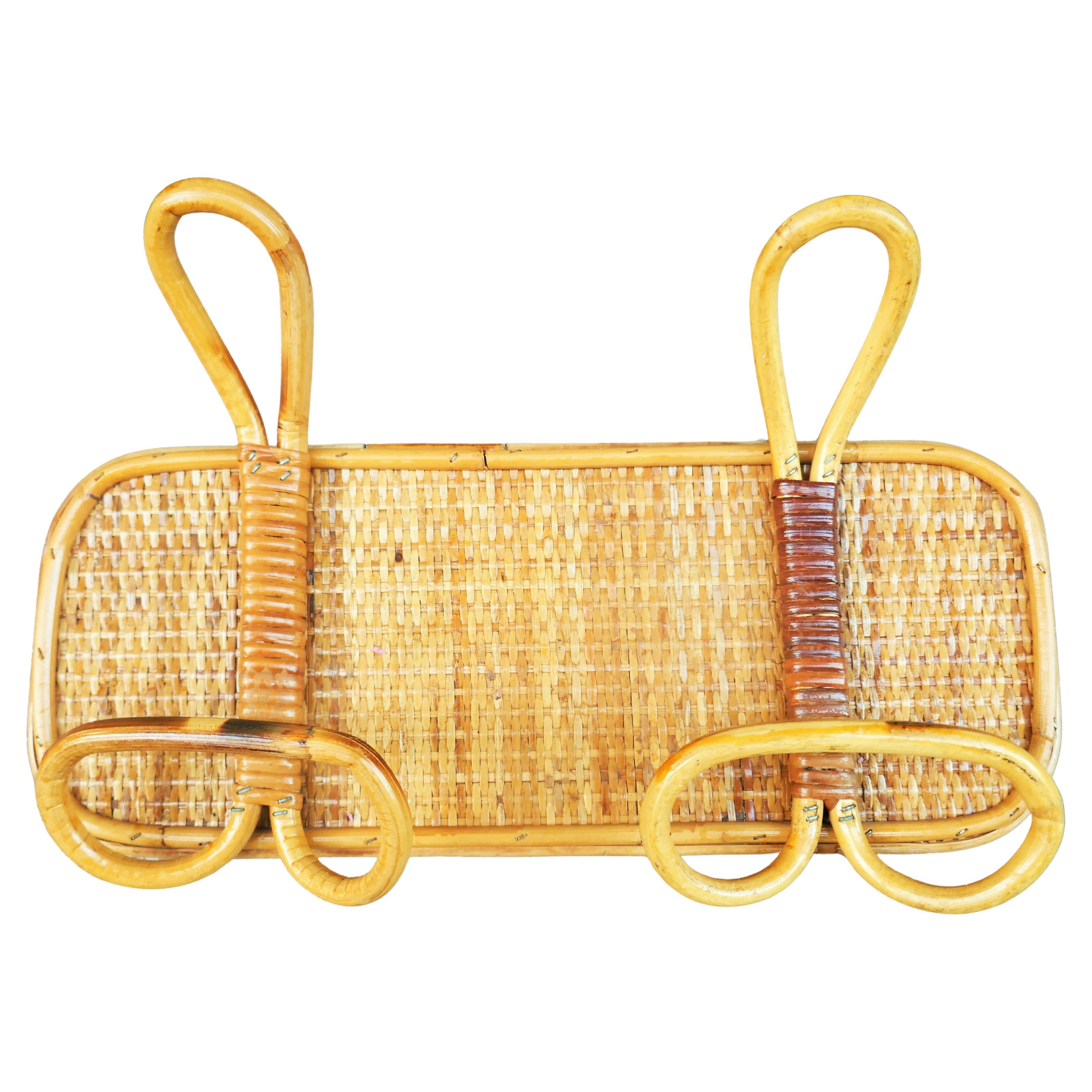 Bamboo coat rack in the style of Vera Vivai del Sud. For Sale