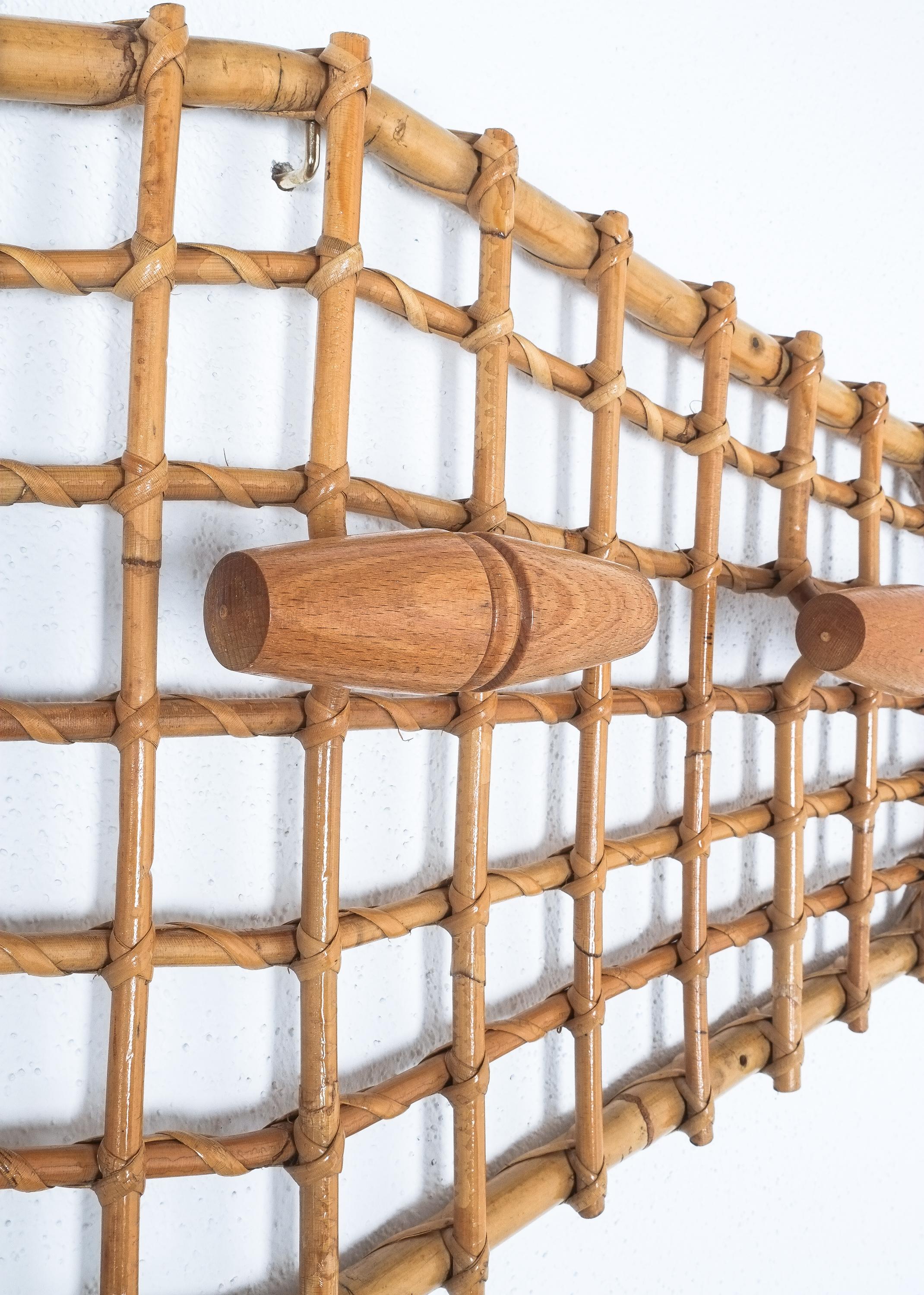 Bamboo Coatrack by Olaf von Bohr, Italy Midcentury For Sale 1