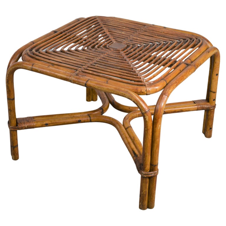 Bamboo Coffee Table, 1960s For Sale at 1stDibs
