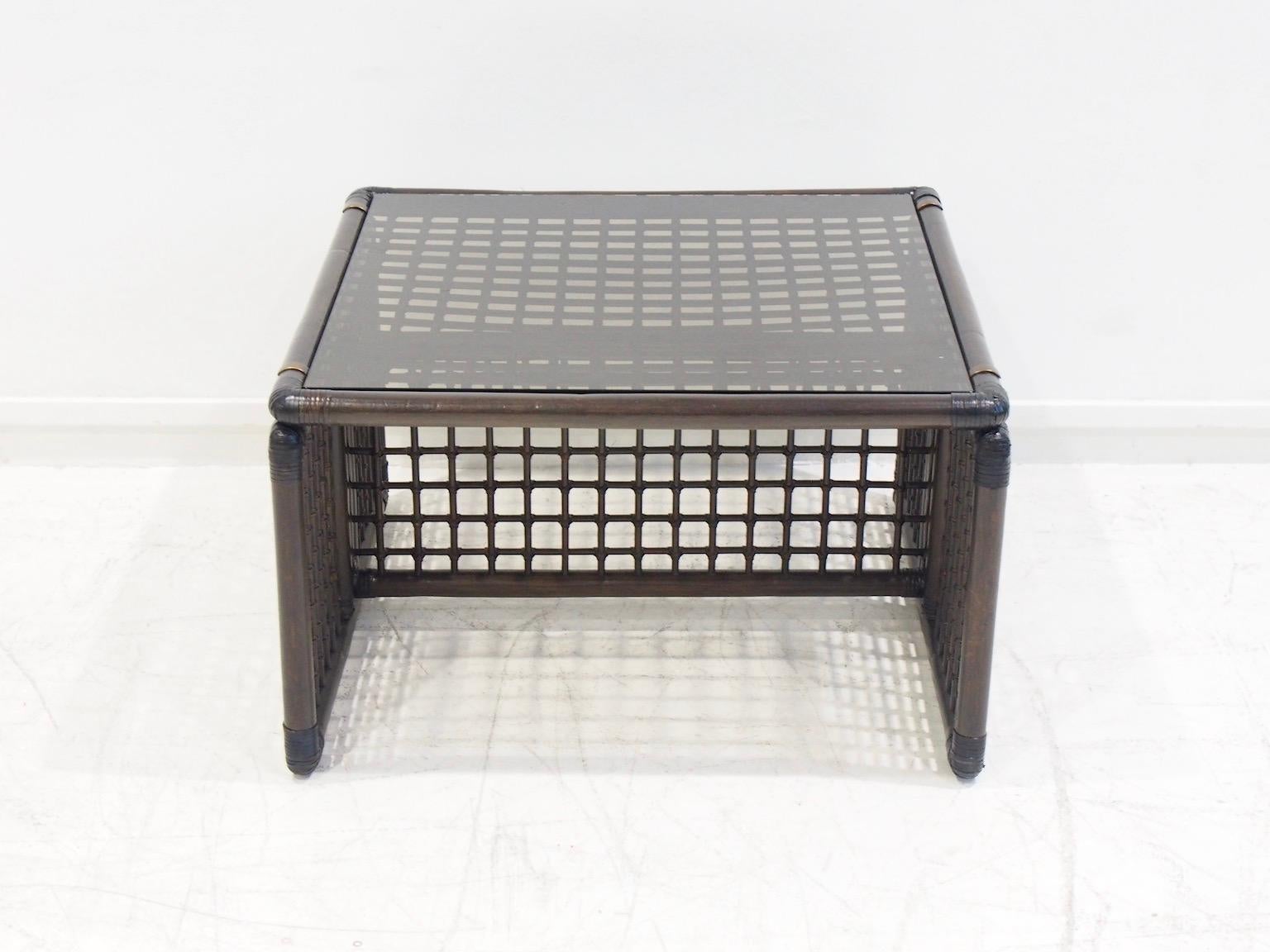 Bamboo Coffee Table Basilian by Afra and Tobia Scarpa For Sale 6