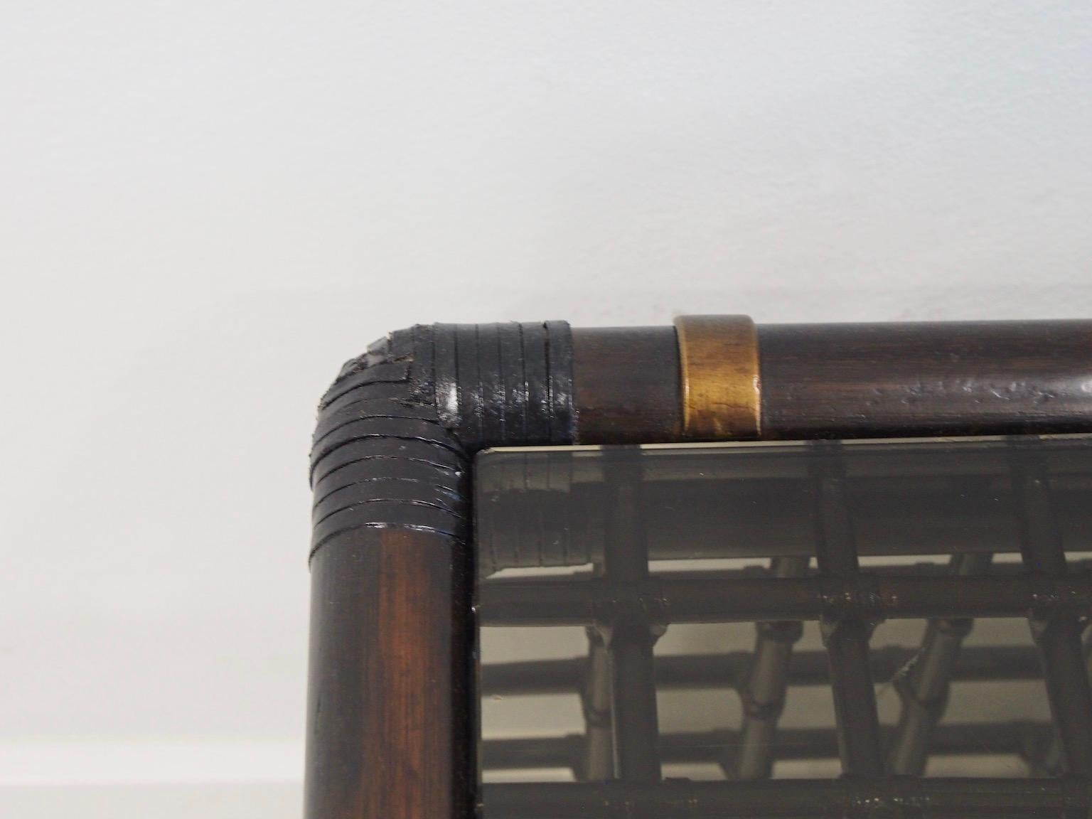 20th Century Bamboo Coffee Table Basilian by Afra and Tobia Scarpa For Sale
