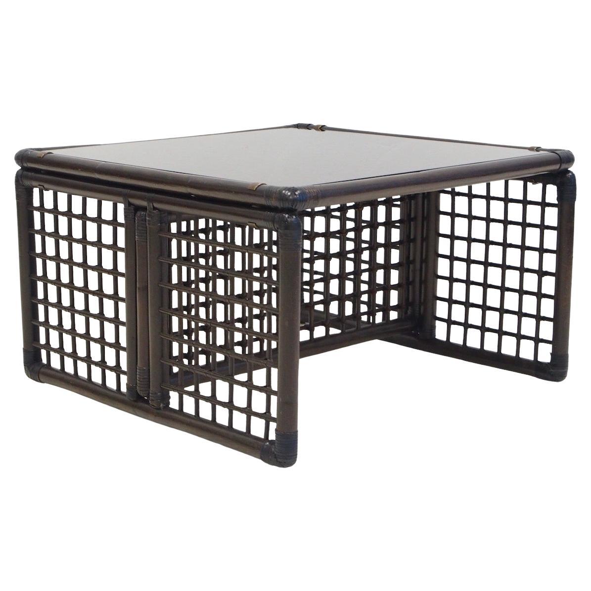Couchtisch Basilian aus Bambus von Afra und Tobia Scarpa