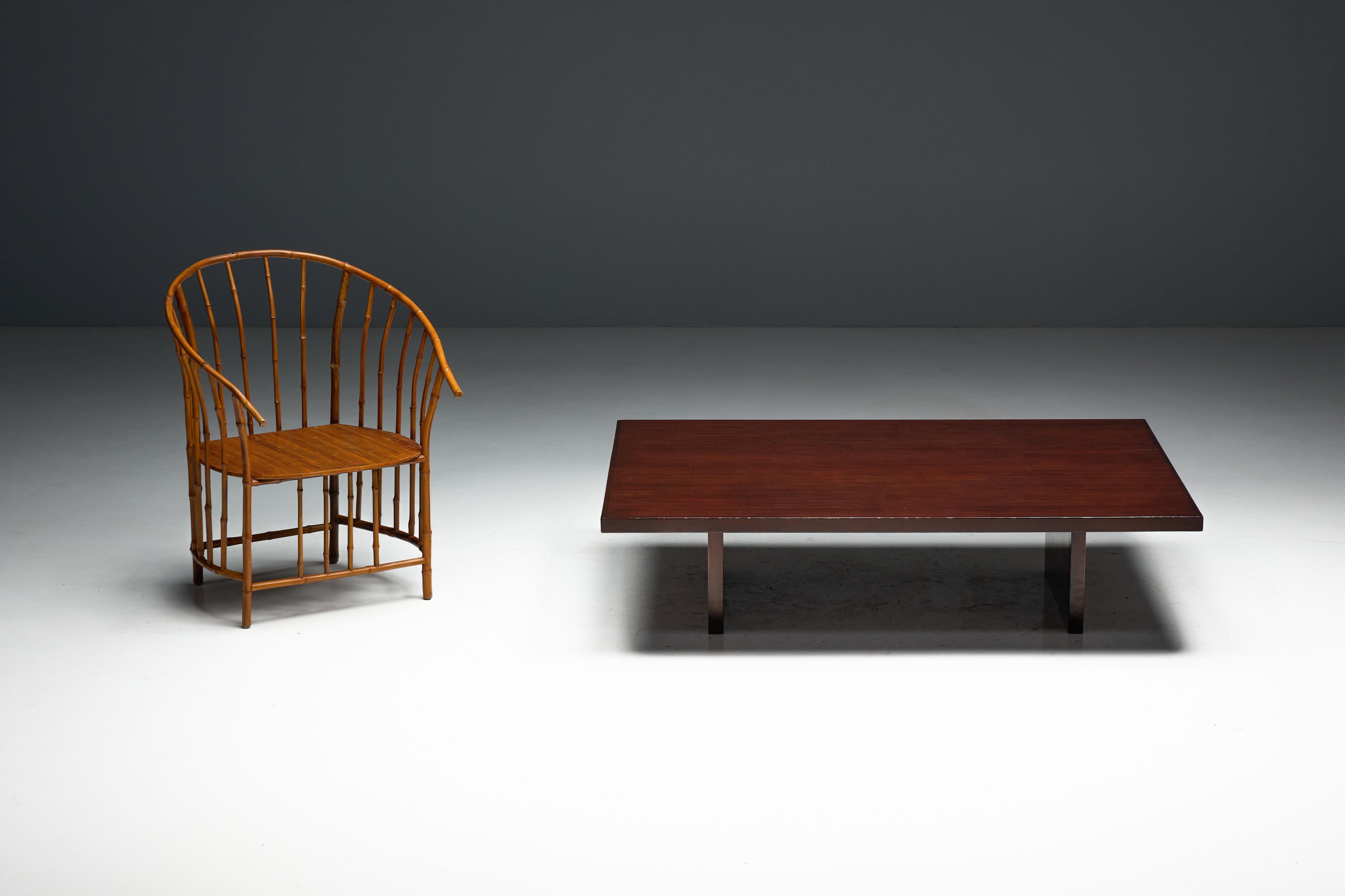 Bamboo Coffee Table by Axel Vervoordt, Belgium, 1980s For Sale 4
