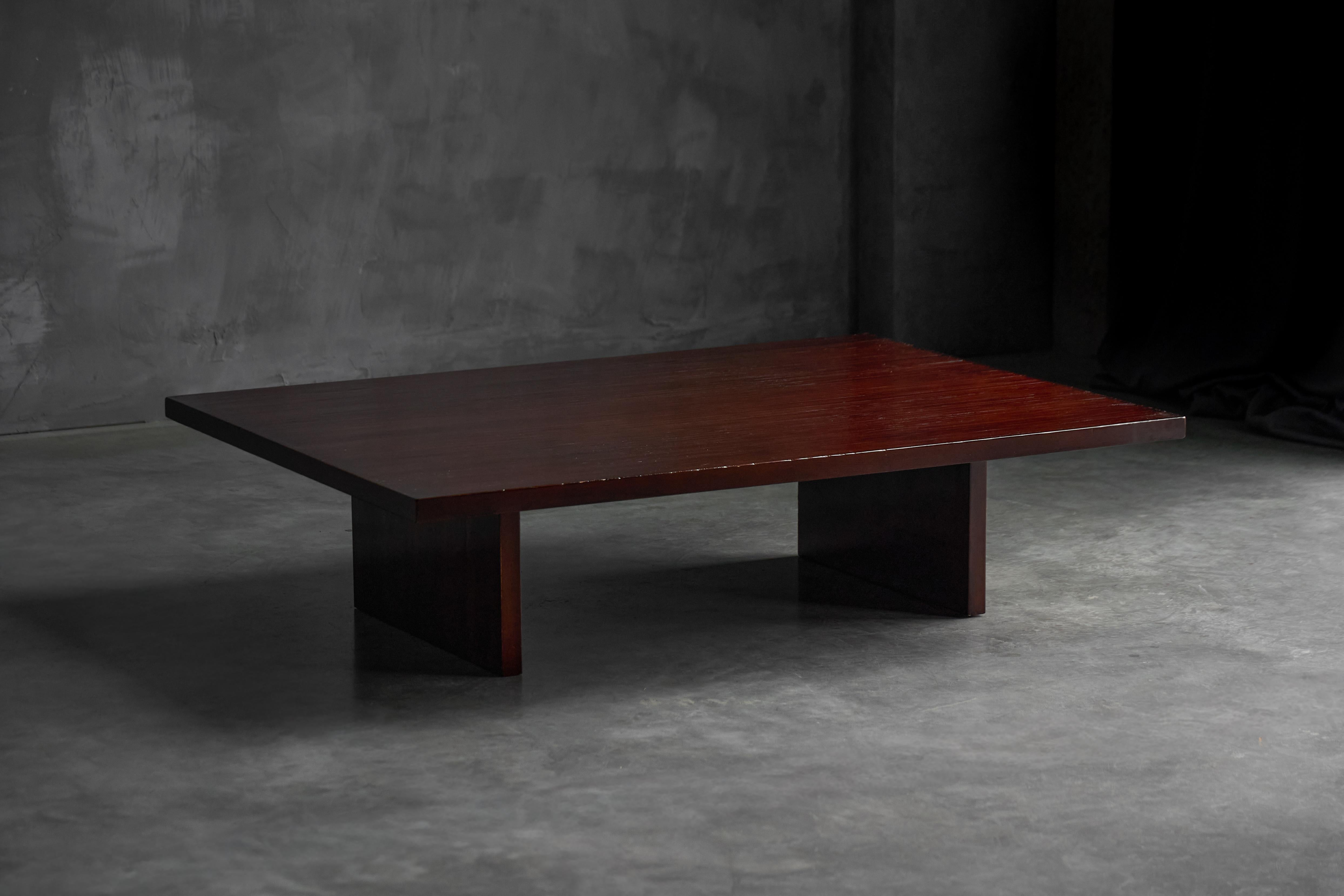 Bamboo Coffee Table by Axel Vervoordt, Belgium, 1980s For Sale 8