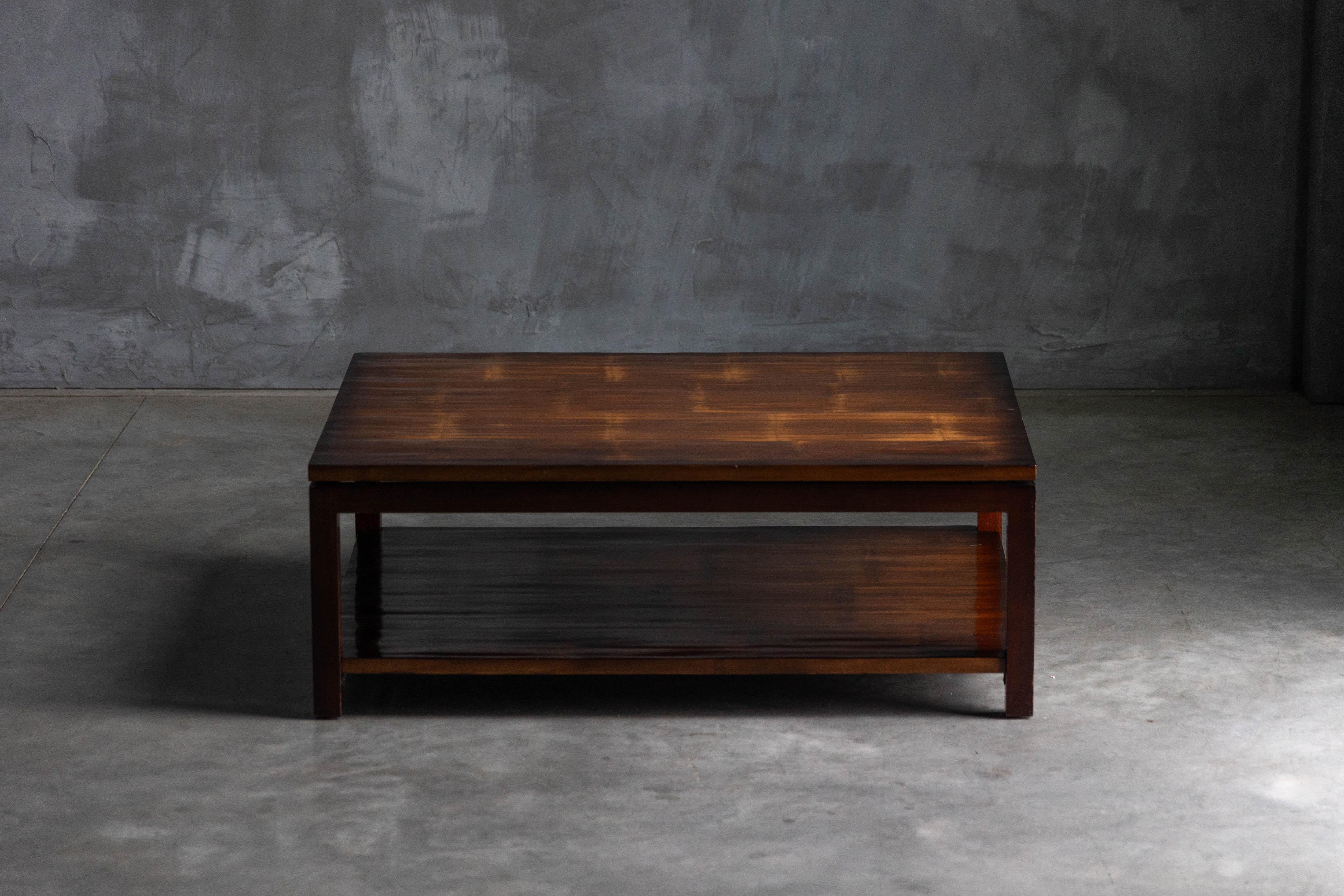 Couchtisch aus Bambus von Axel Vervoordt, Belgien, 1980er Jahre (Moderne der Mitte des Jahrhunderts) im Angebot