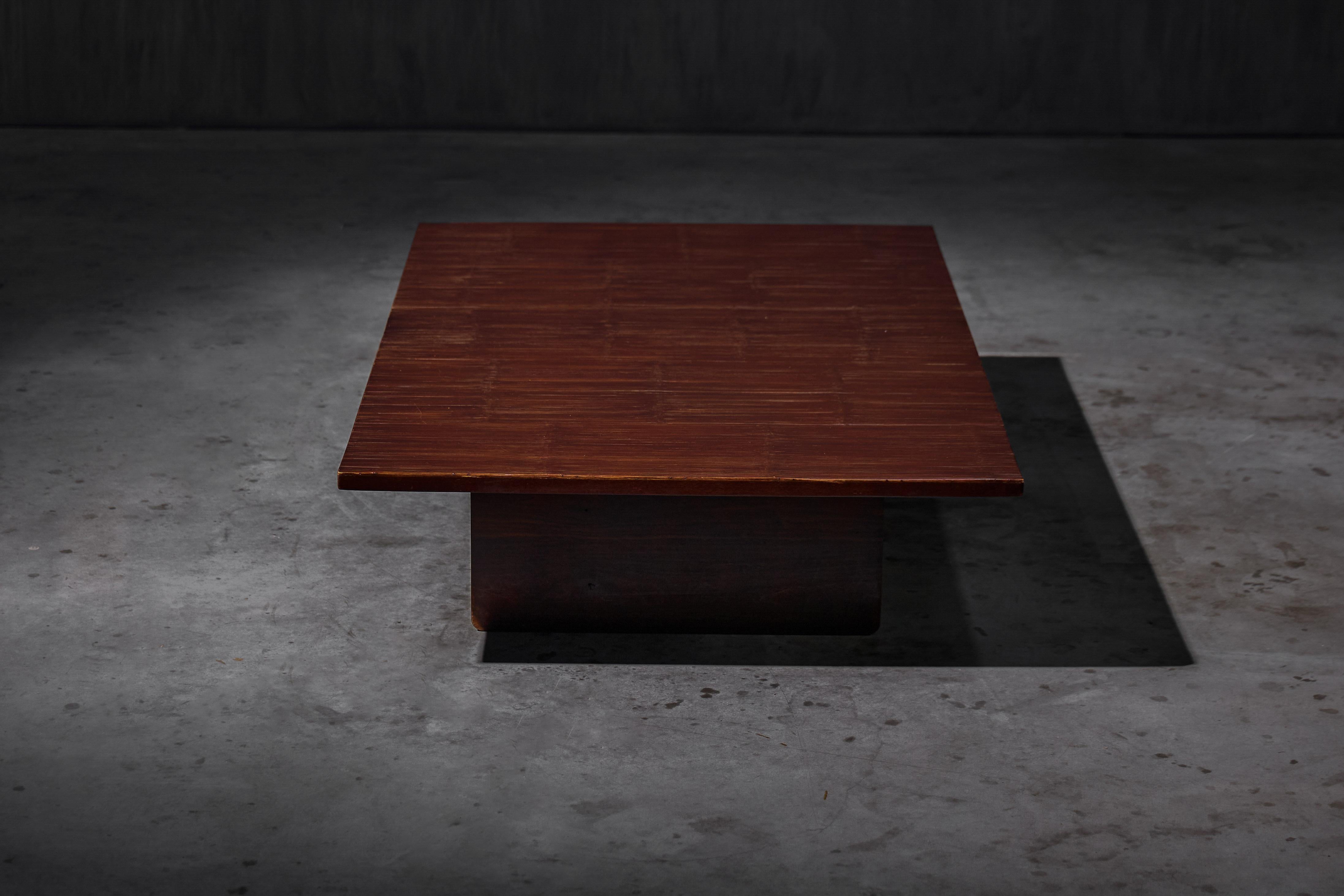 Couchtisch aus Bambus von Axel Vervoordt, Belgien, 1980er Jahre (Moderne der Mitte des Jahrhunderts) im Angebot
