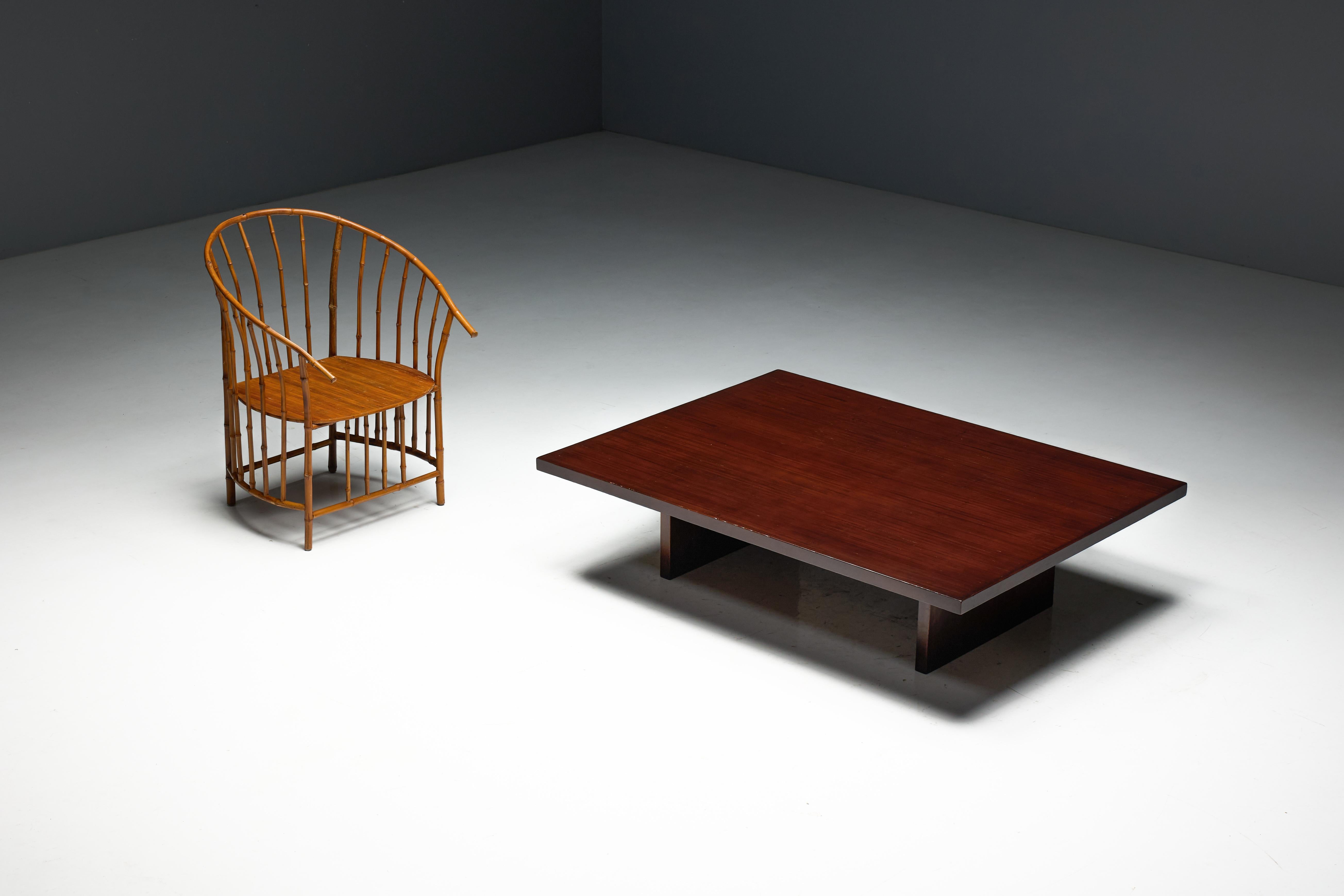 Late 20th Century Bamboo Coffee Table by Axel Vervoordt, Belgium, 1980s For Sale
