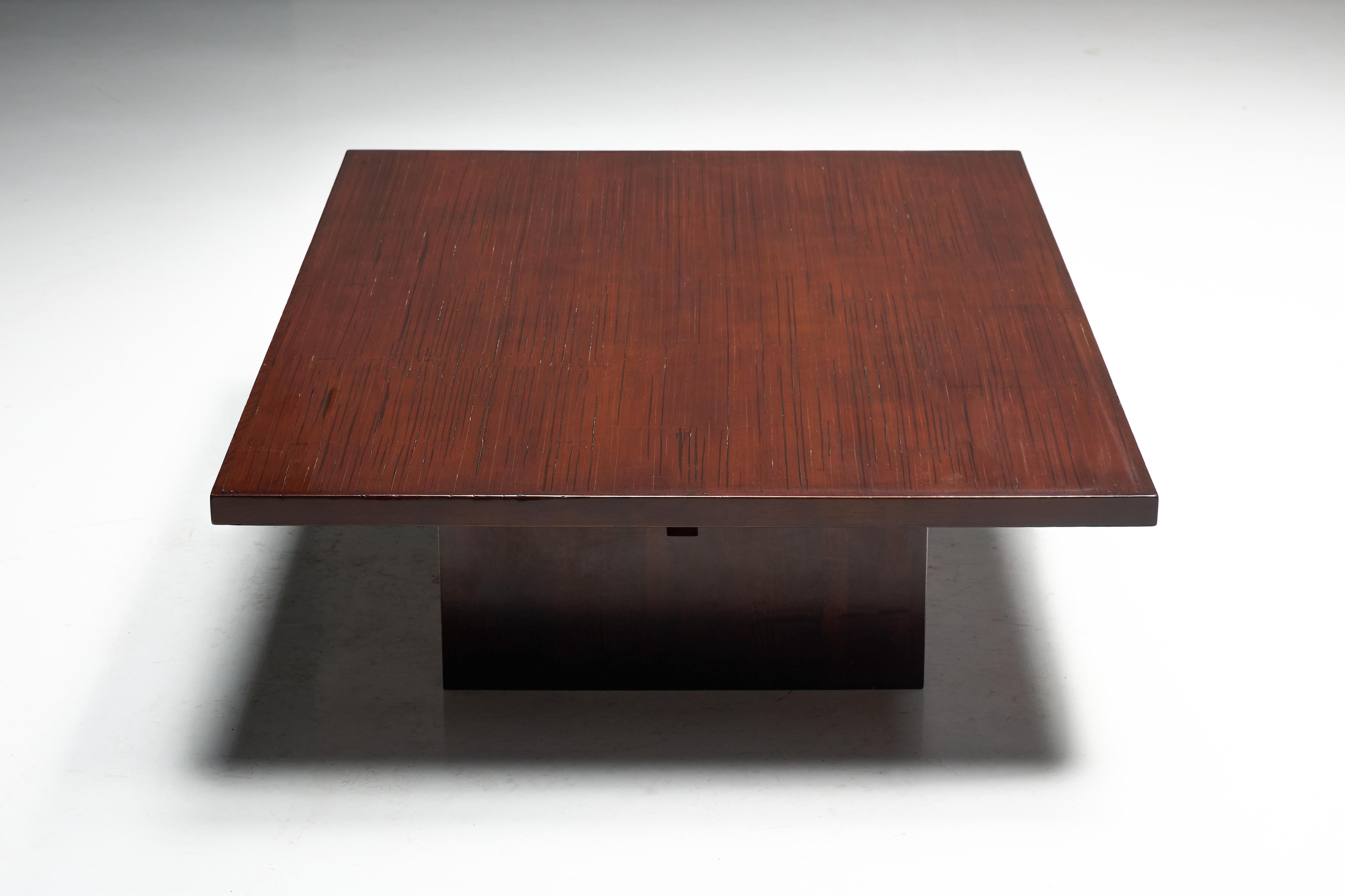 Bamboo Coffee Table by Axel Vervoordt, Belgium, 1980s For Sale 1