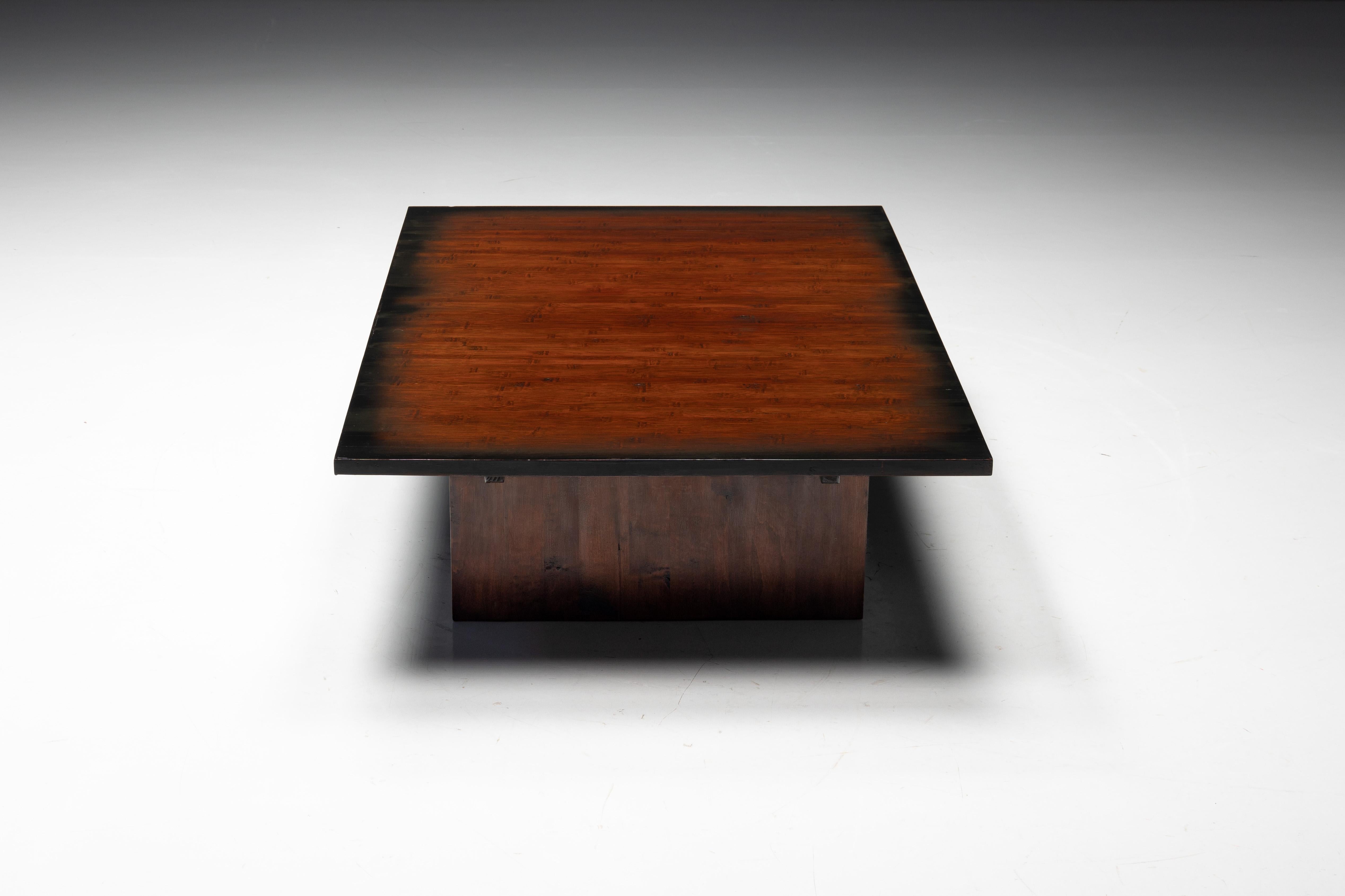 Bamboo Coffee Table by Axel Vervoordt, Belgium, 1980s 3
