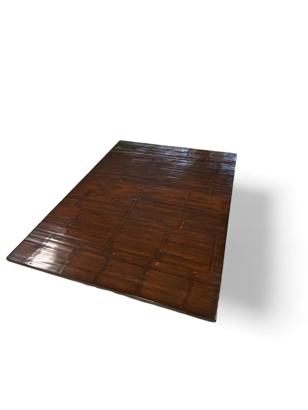 Late 20th Century Bamboo Coffee Table by Axel Vervoordt; Belgium