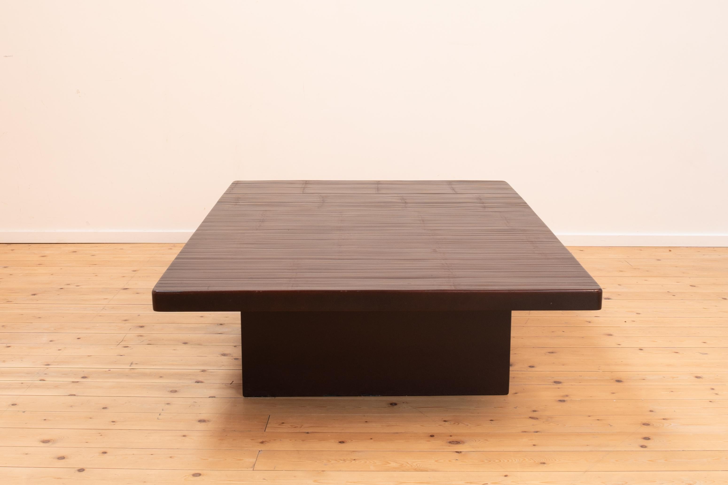 Pressed Bamboo Coffee Table by Axel Vervoordt