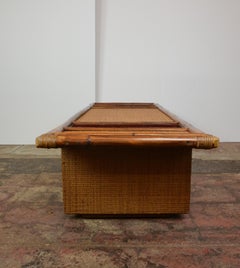 Vintage 1960's Bamboo Coffee Table