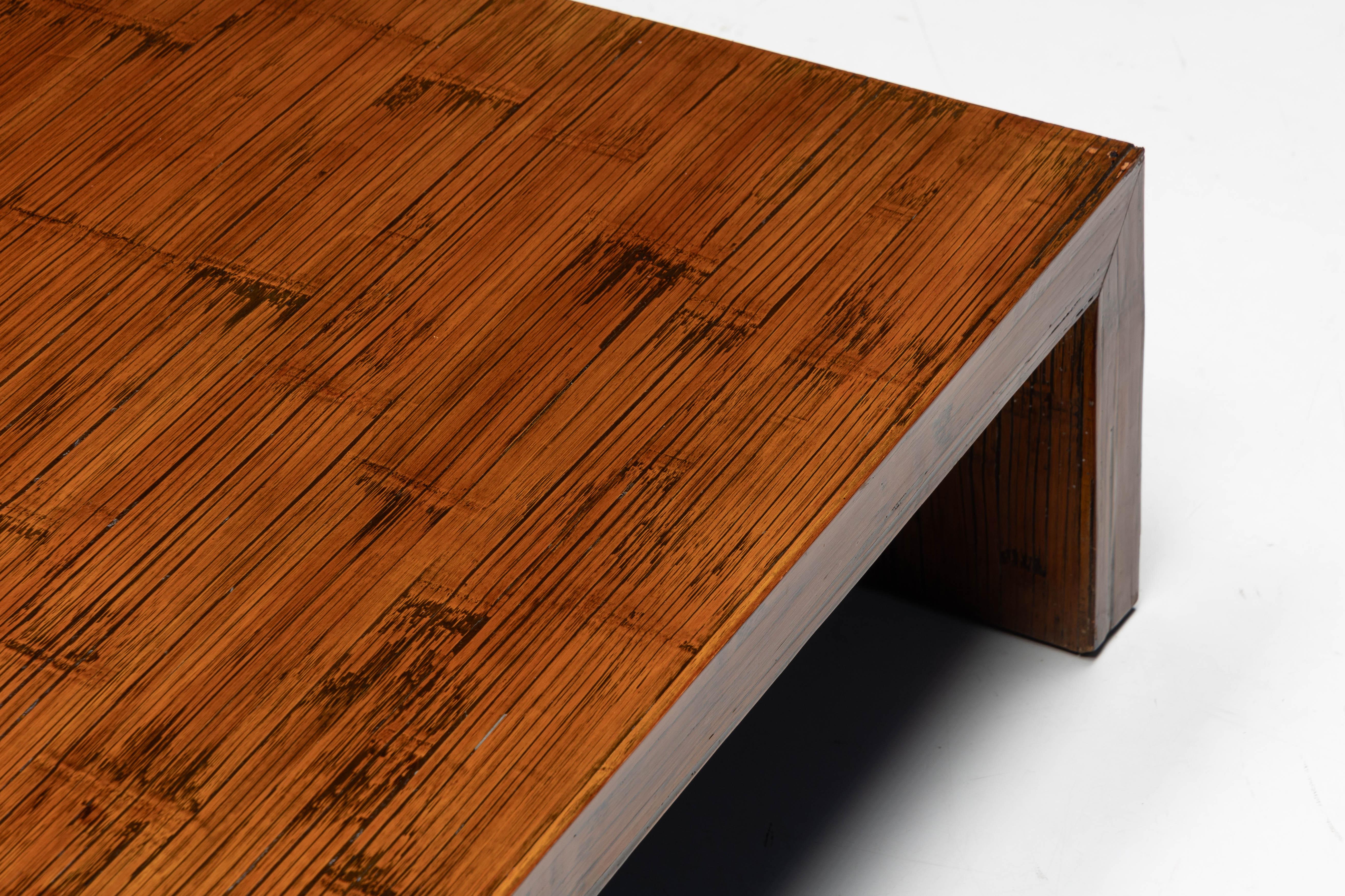 Bamboo Coffee Table in the Style of Axel Vervoordt, Belgium, 1980s 11