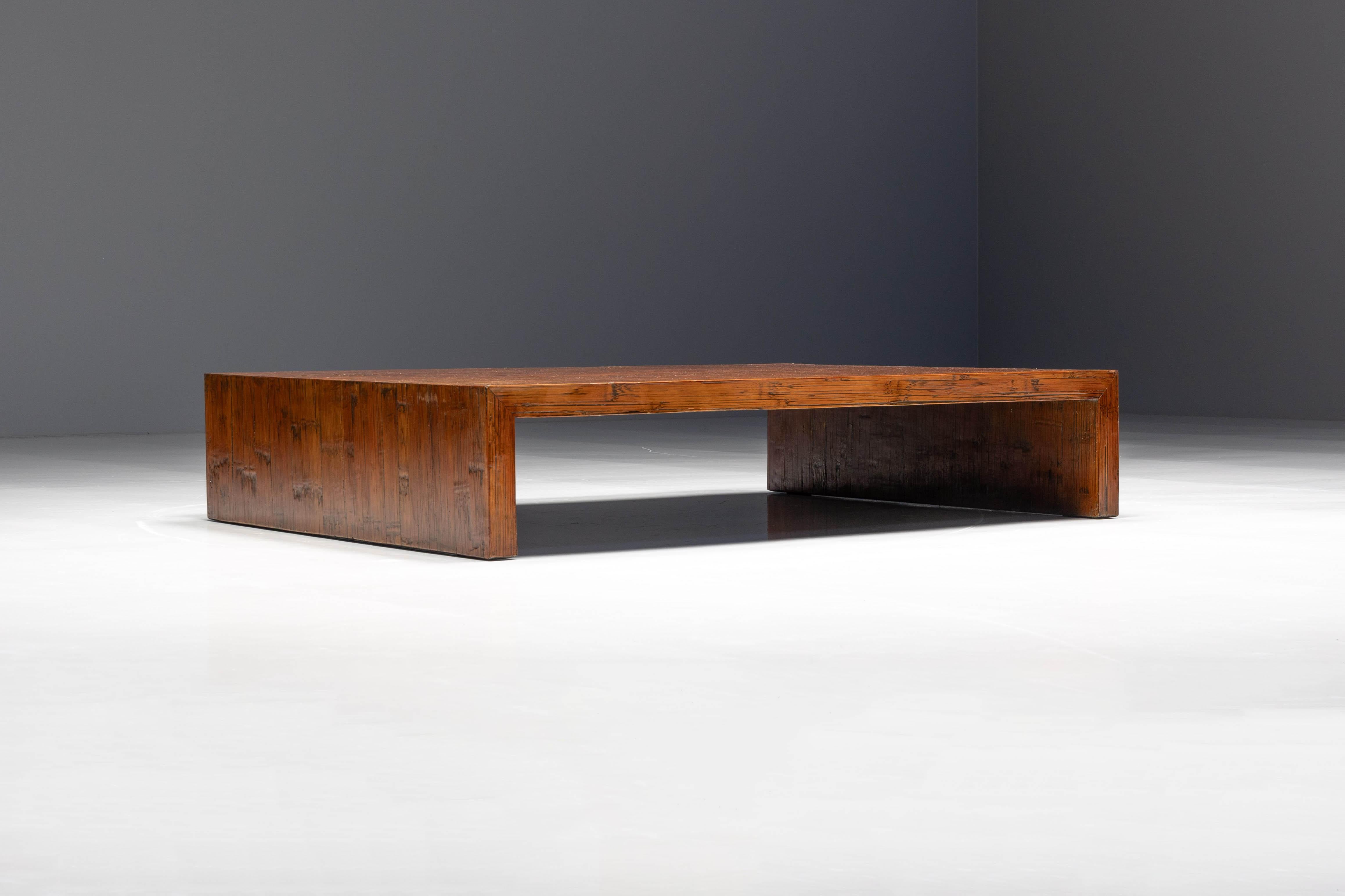 Bamboo Coffee Table in the Style of Axel Vervoordt, Belgium, 1980s 12