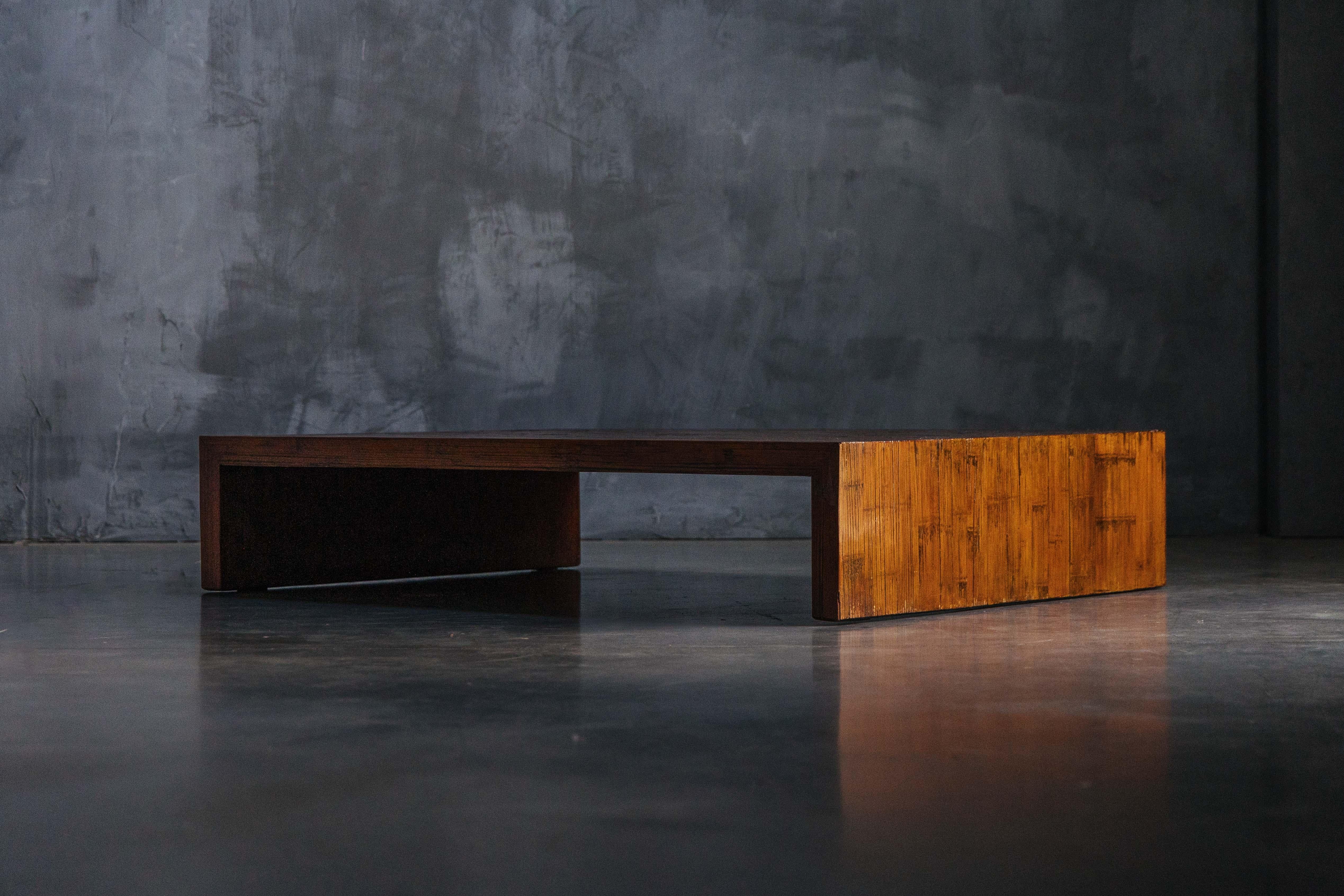 Bamboo Coffee Table in the Style of Axel Vervoordt, Belgium, 1980s In Excellent Condition In Antwerp, BE