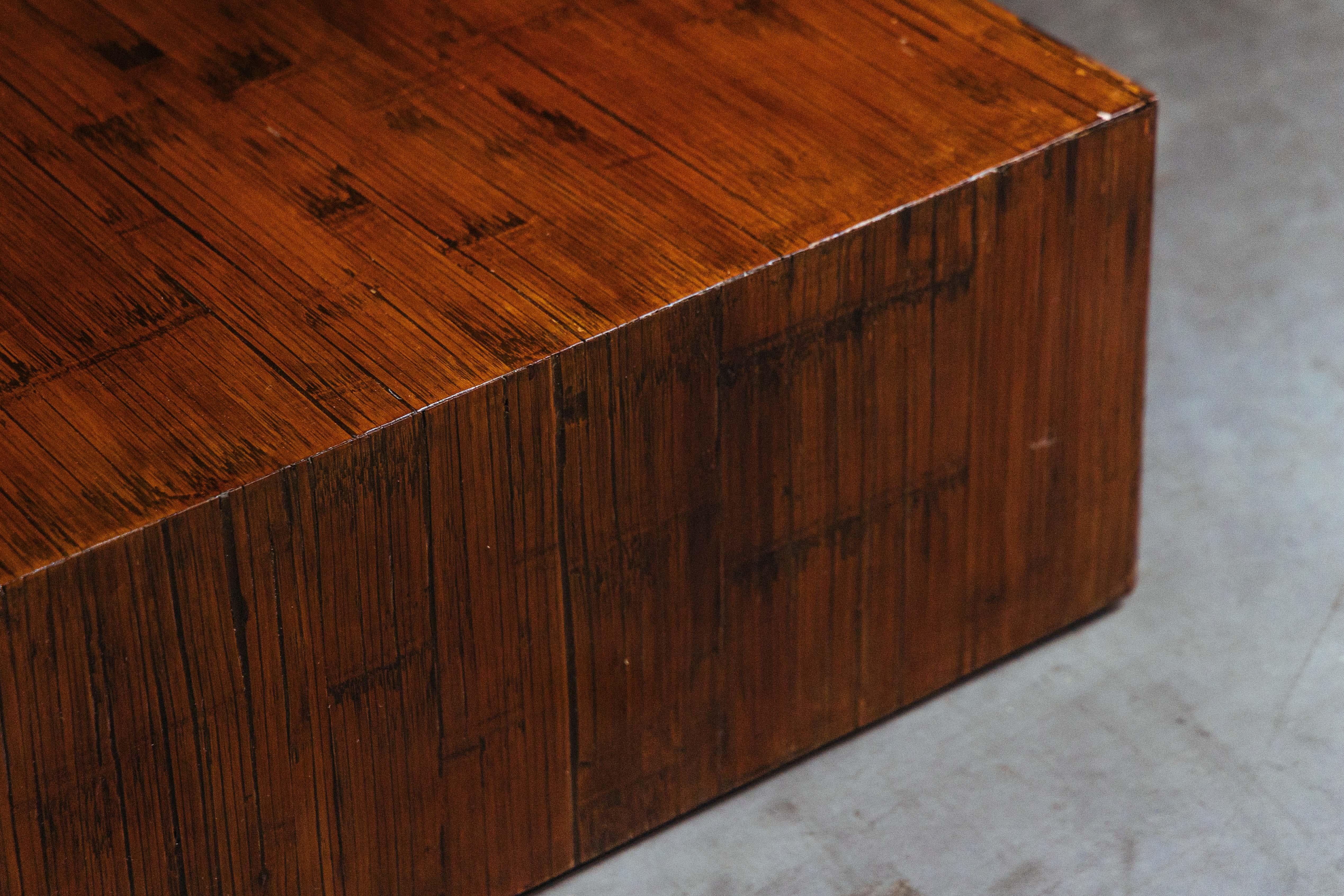 Late 20th Century Bamboo Coffee Table in the Style of Axel Vervoordt, Belgium, 1980s