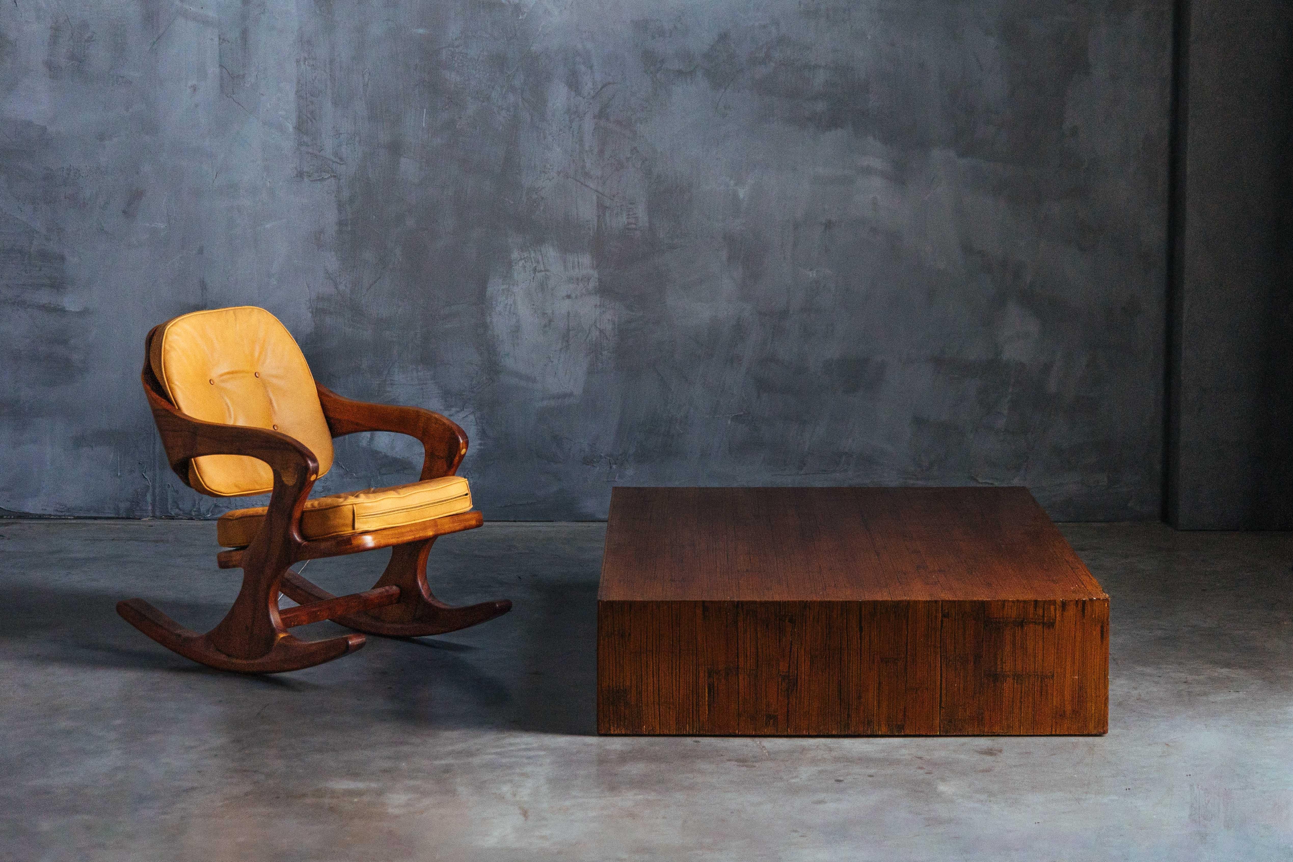 Bamboo Coffee Table in the Style of Axel Vervoordt, Belgium, 1980s 1