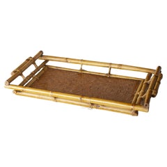 Bamboo Colonial Reed Tray 1950s