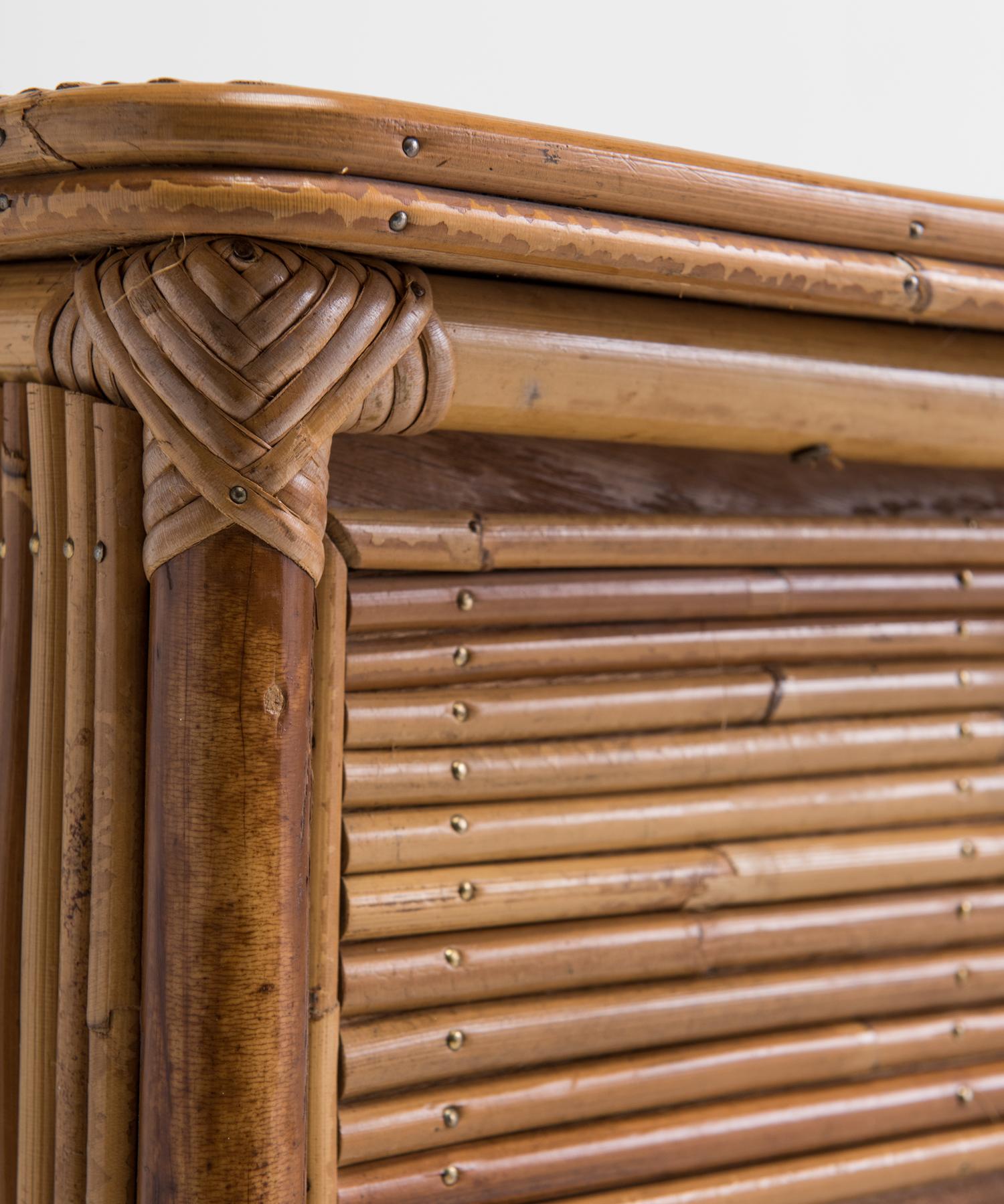 Bamboo Commode, France, circa 1970 In Good Condition In Culver City, CA