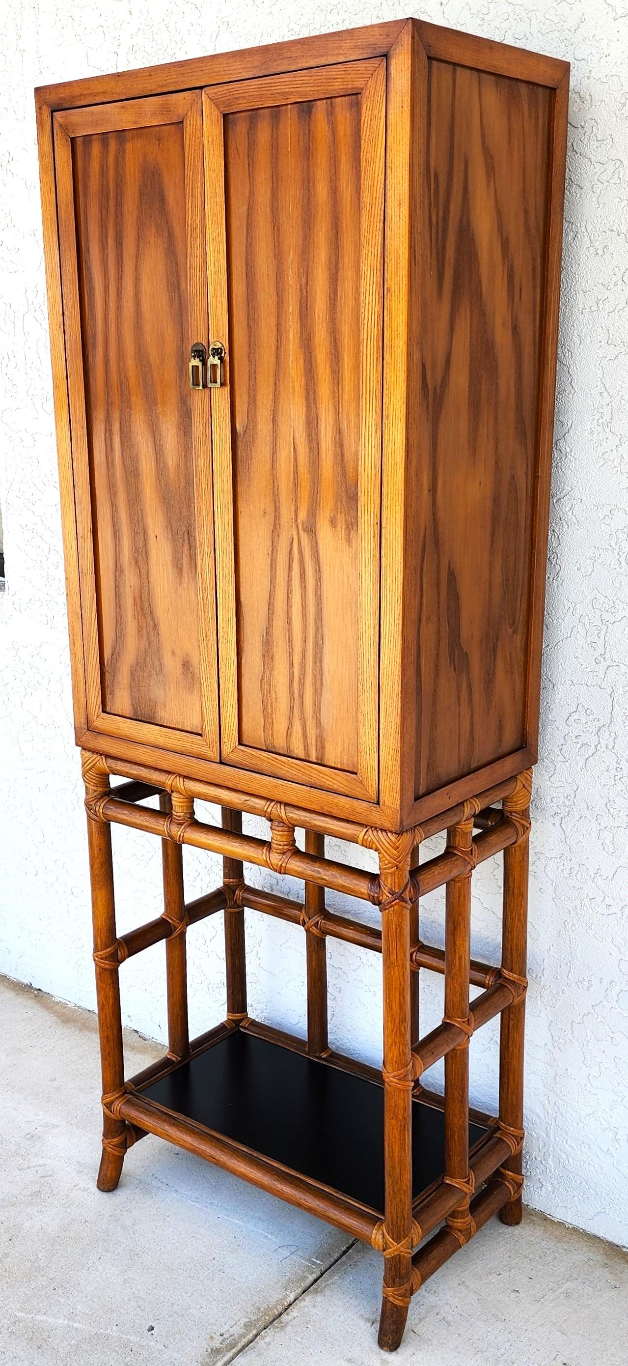 Konsolen-Sofatisch aus Bambus, Boho MCM, Vintage, 1970er Jahre im Angebot 5