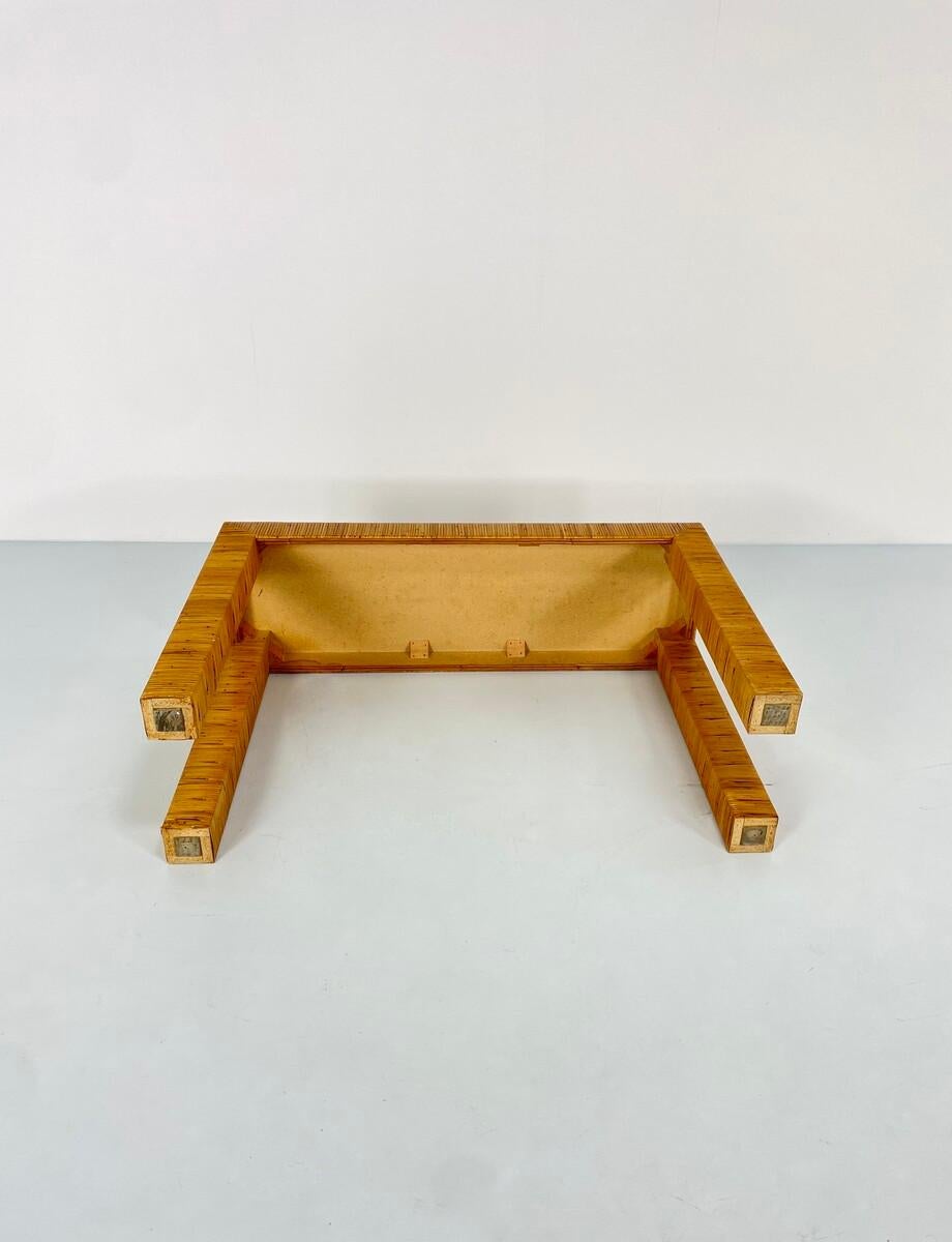 Italian Bamboo Console Table