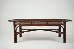 Bamboo Cooffe Table Italy 1960s