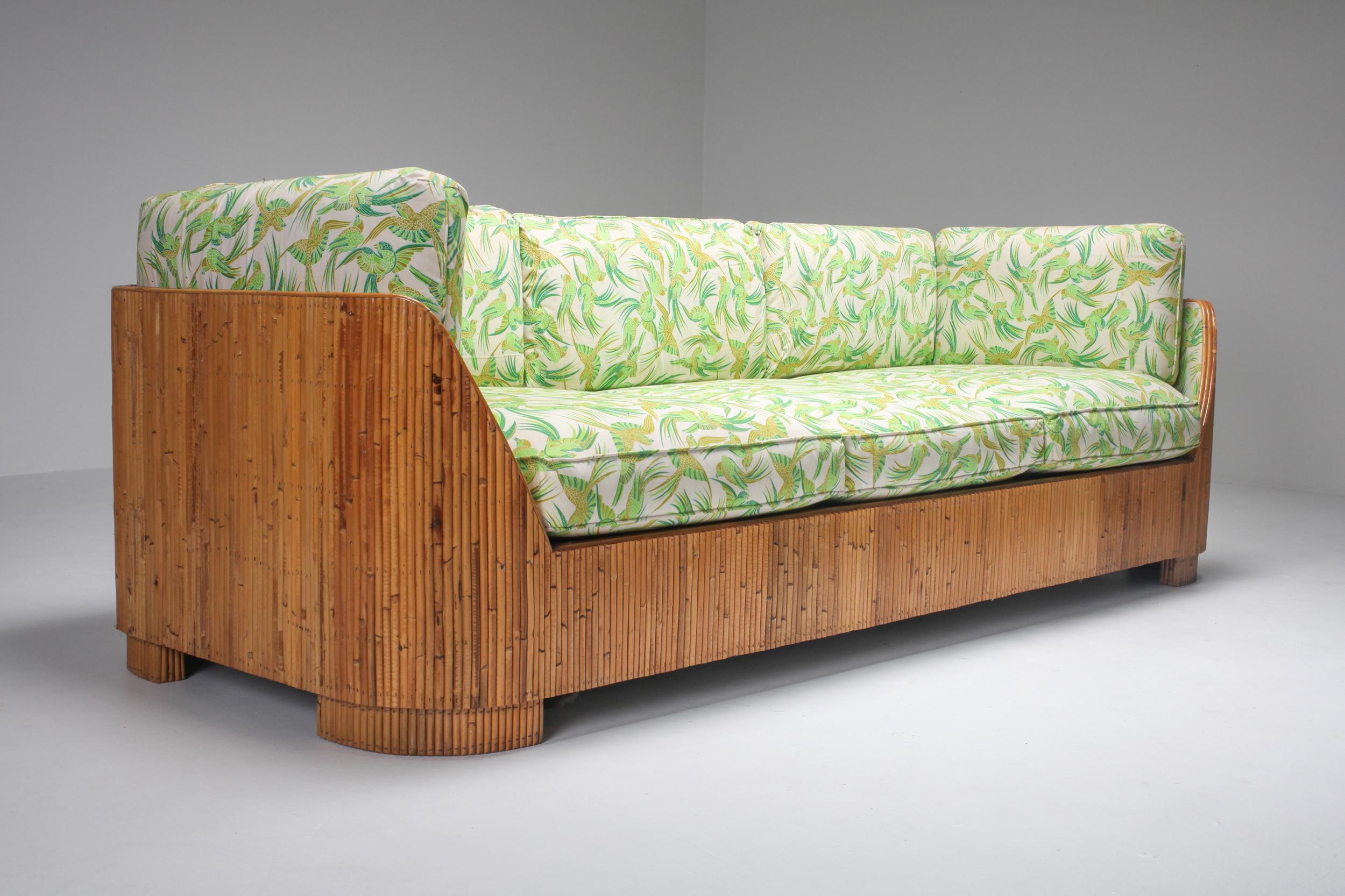 Late 20th Century Bamboo Couch by Vivai del Sud