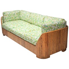 Vintage Bamboo Couch by Vivai del Sud